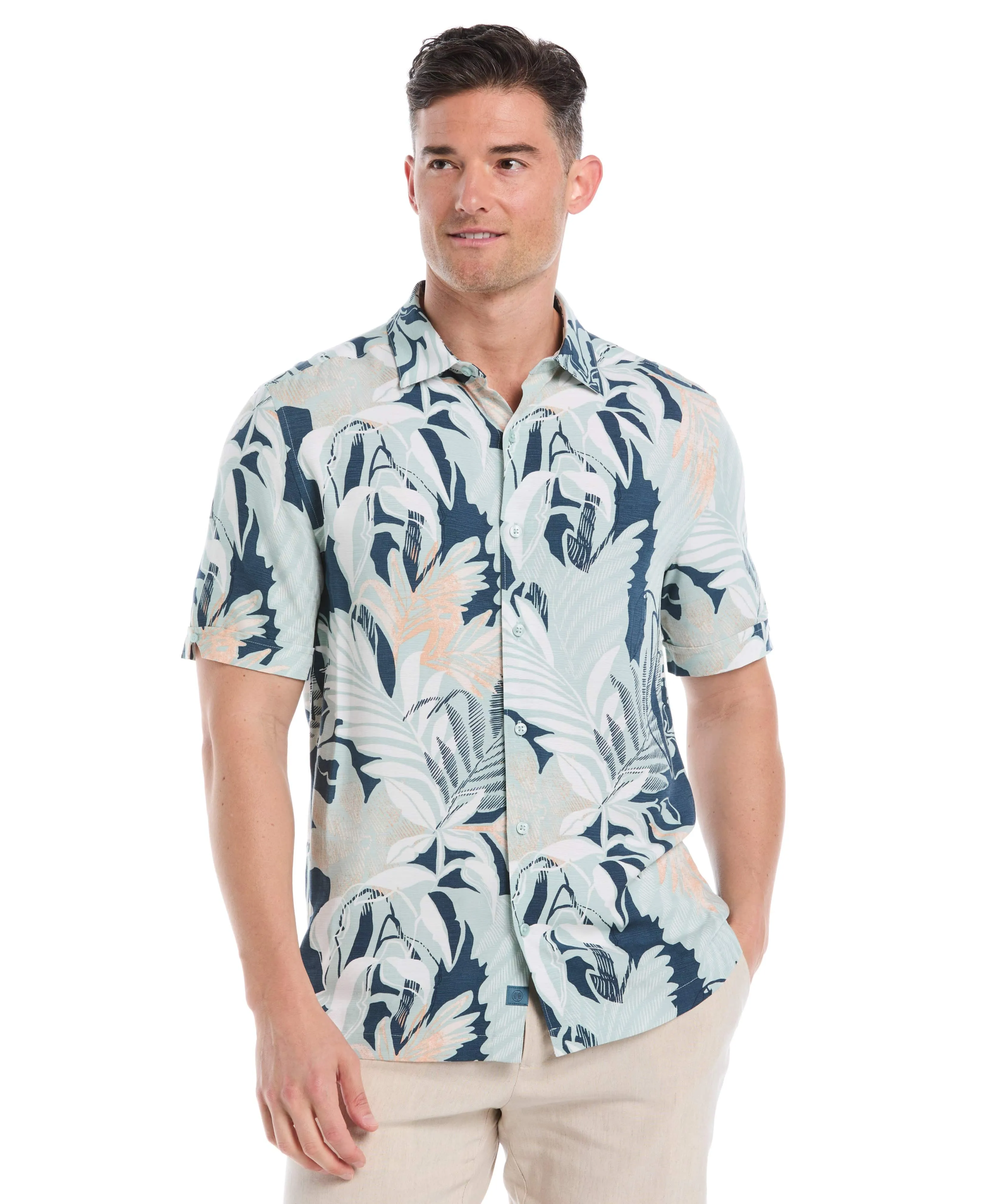 Tropical Print Shirt sold by Cubavera