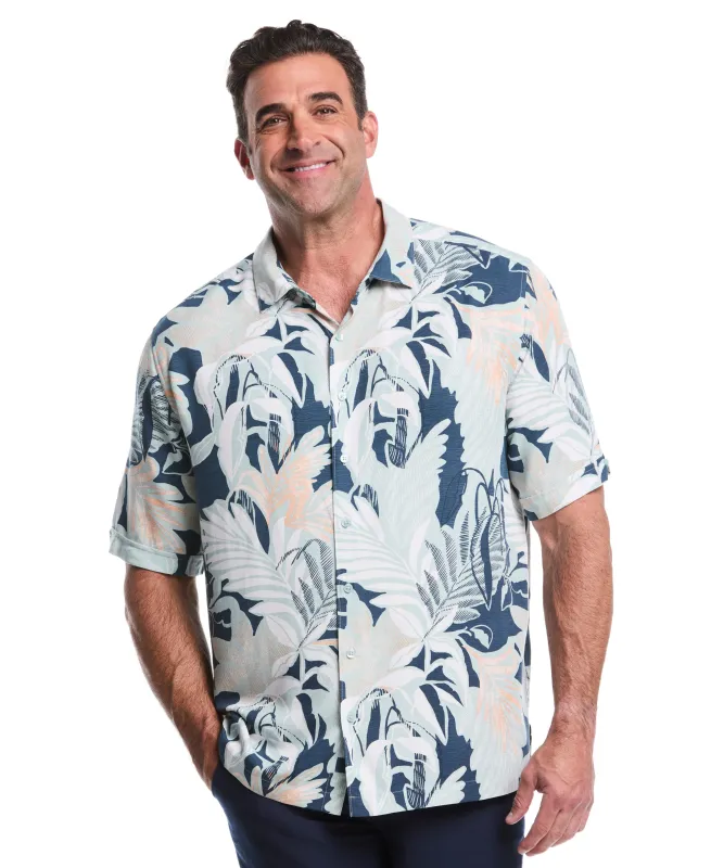Big & Tall Tropical Print Shirt sold by Cubavera