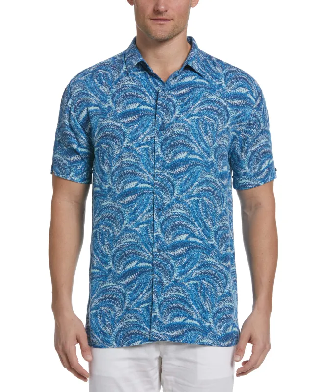 Big & Tall Textured Wave Print Shirt sold by Cubavera
