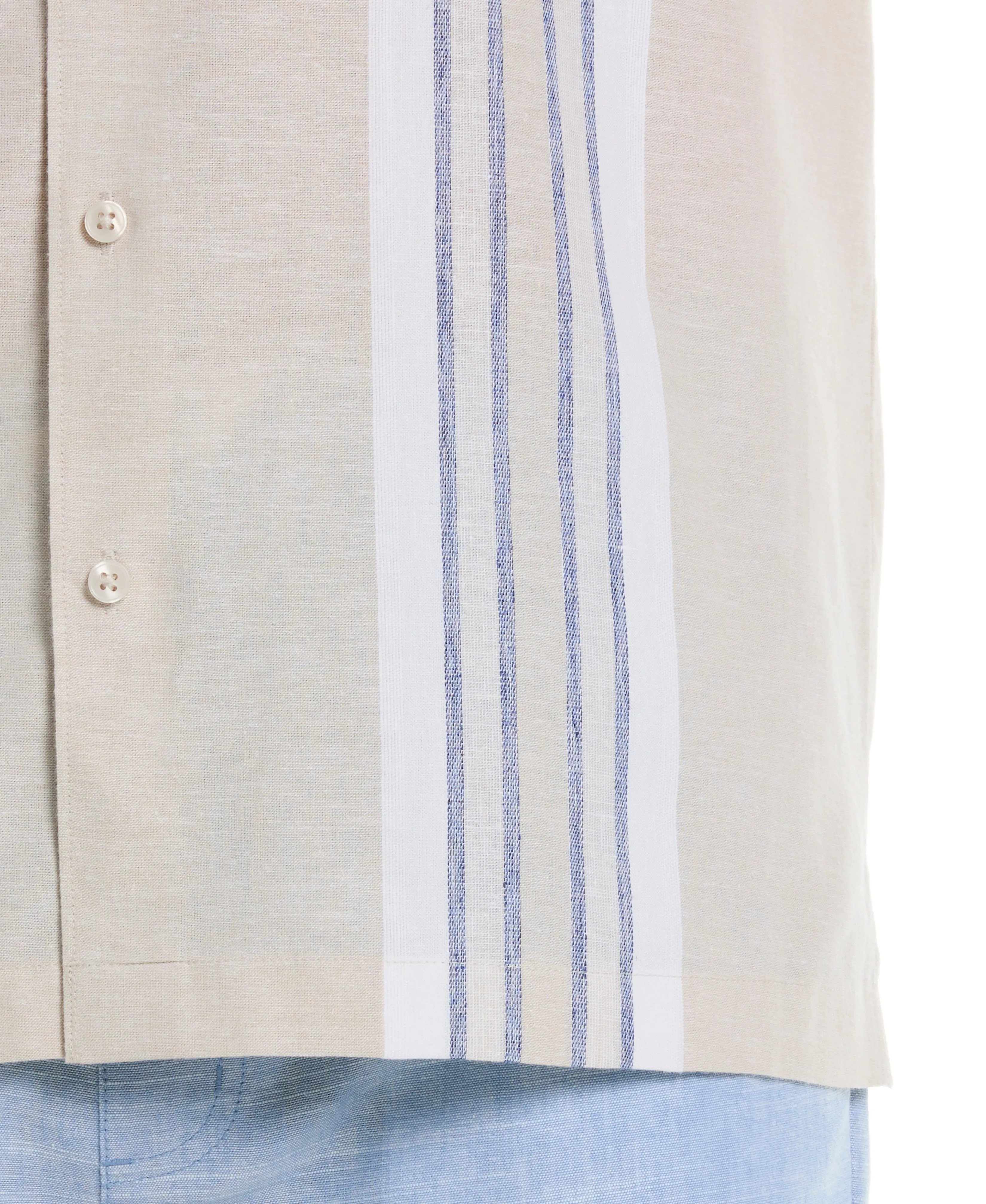 Engineered Stripe Panel Shirt sold by Cubavera product image thumbnail 3