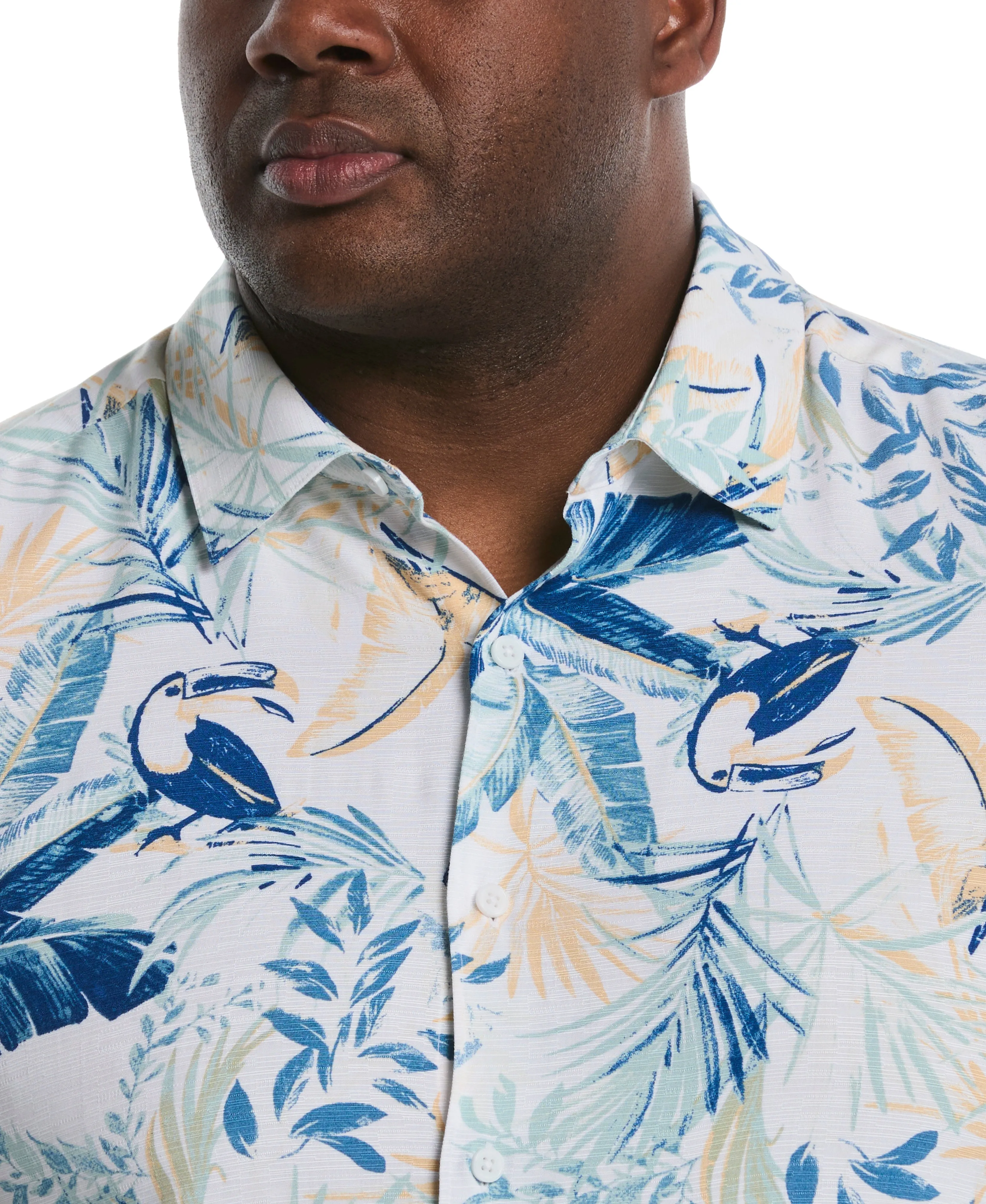 Big & Tall Toucan Print Shirt sold by Cubavera product image thumbnail 4