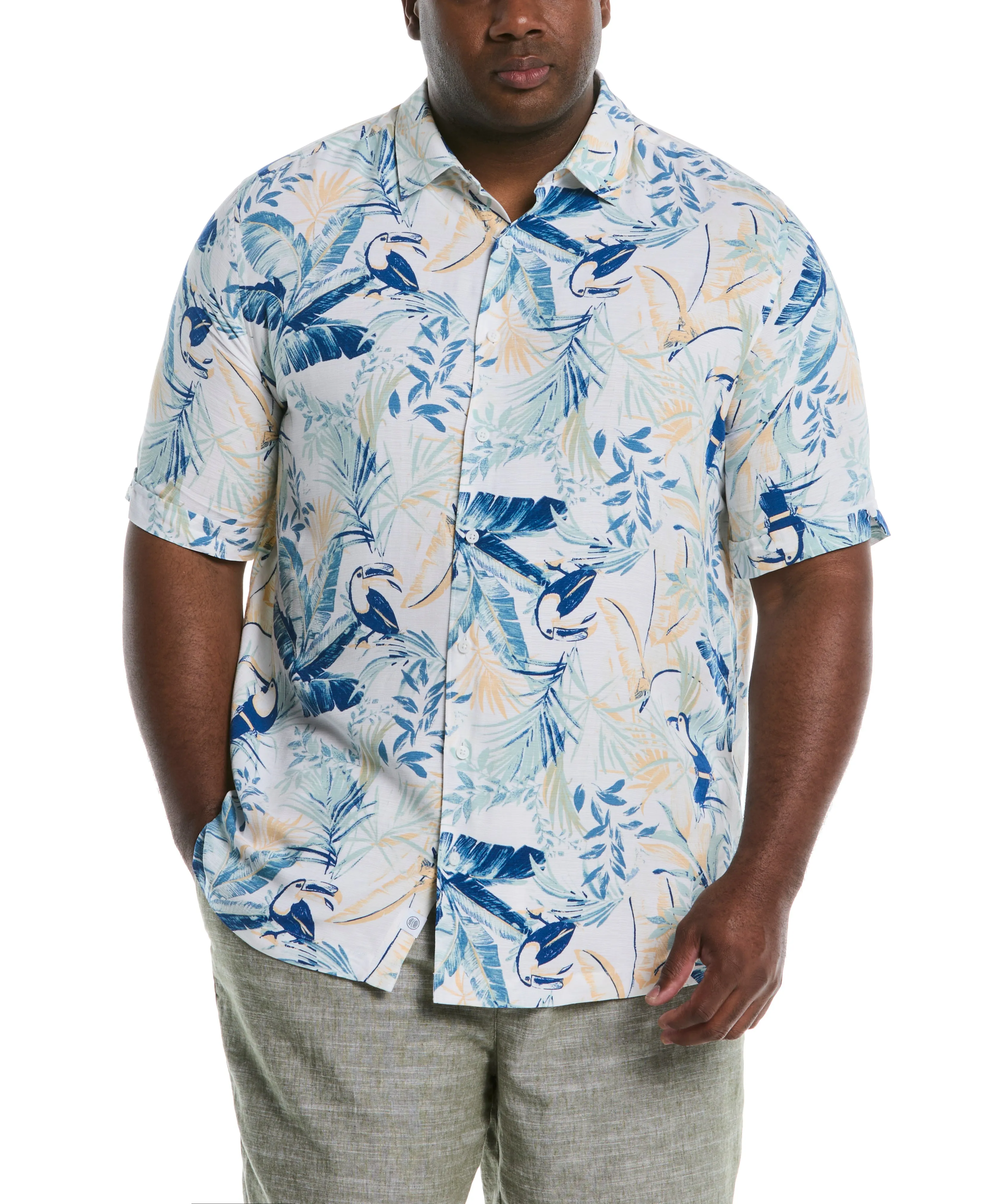 Big & Tall Toucan Print Shirt sold by Cubavera