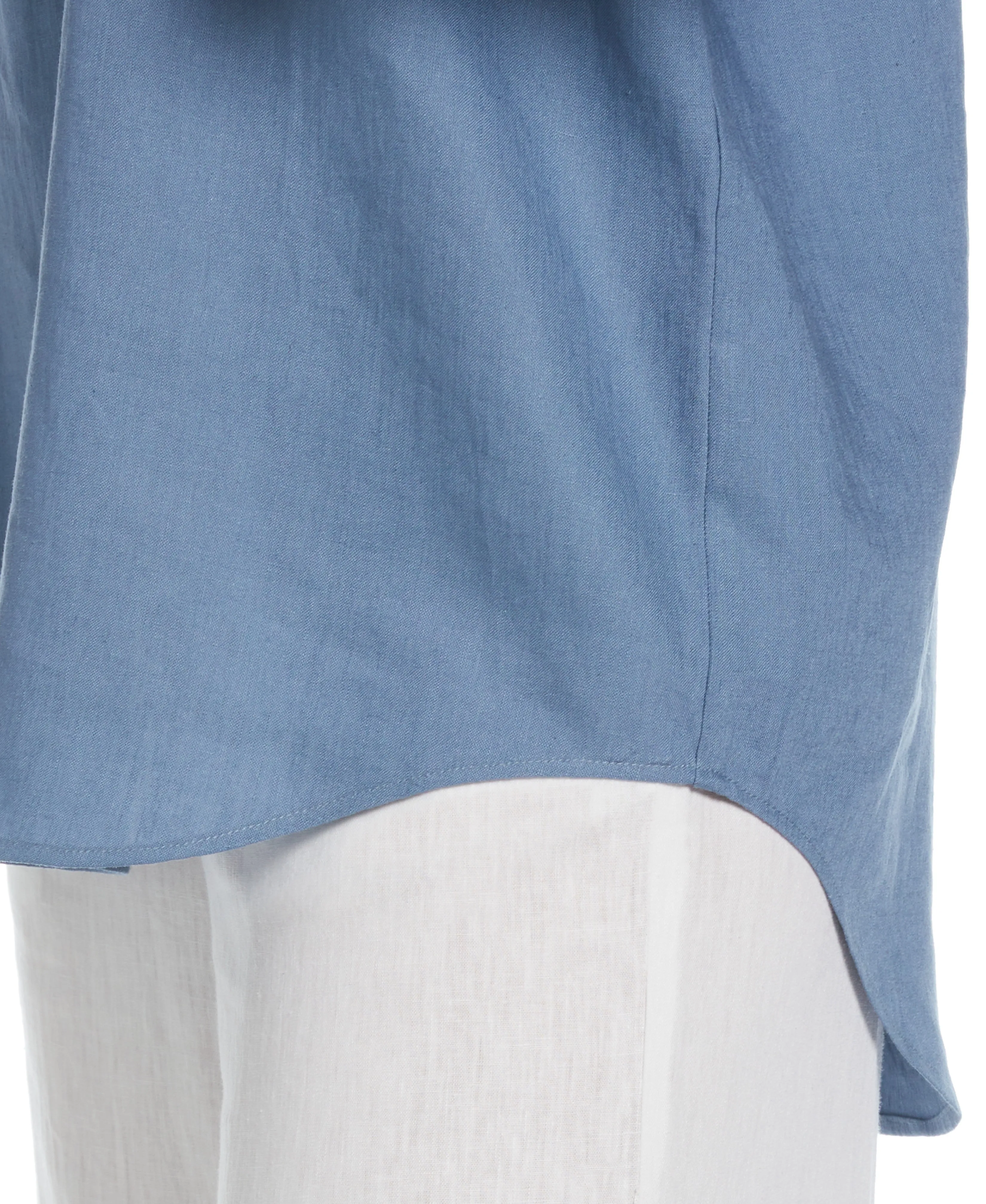 Linen Blend Solid Popover Shirt sold by Cubavera product image thumbnail 3