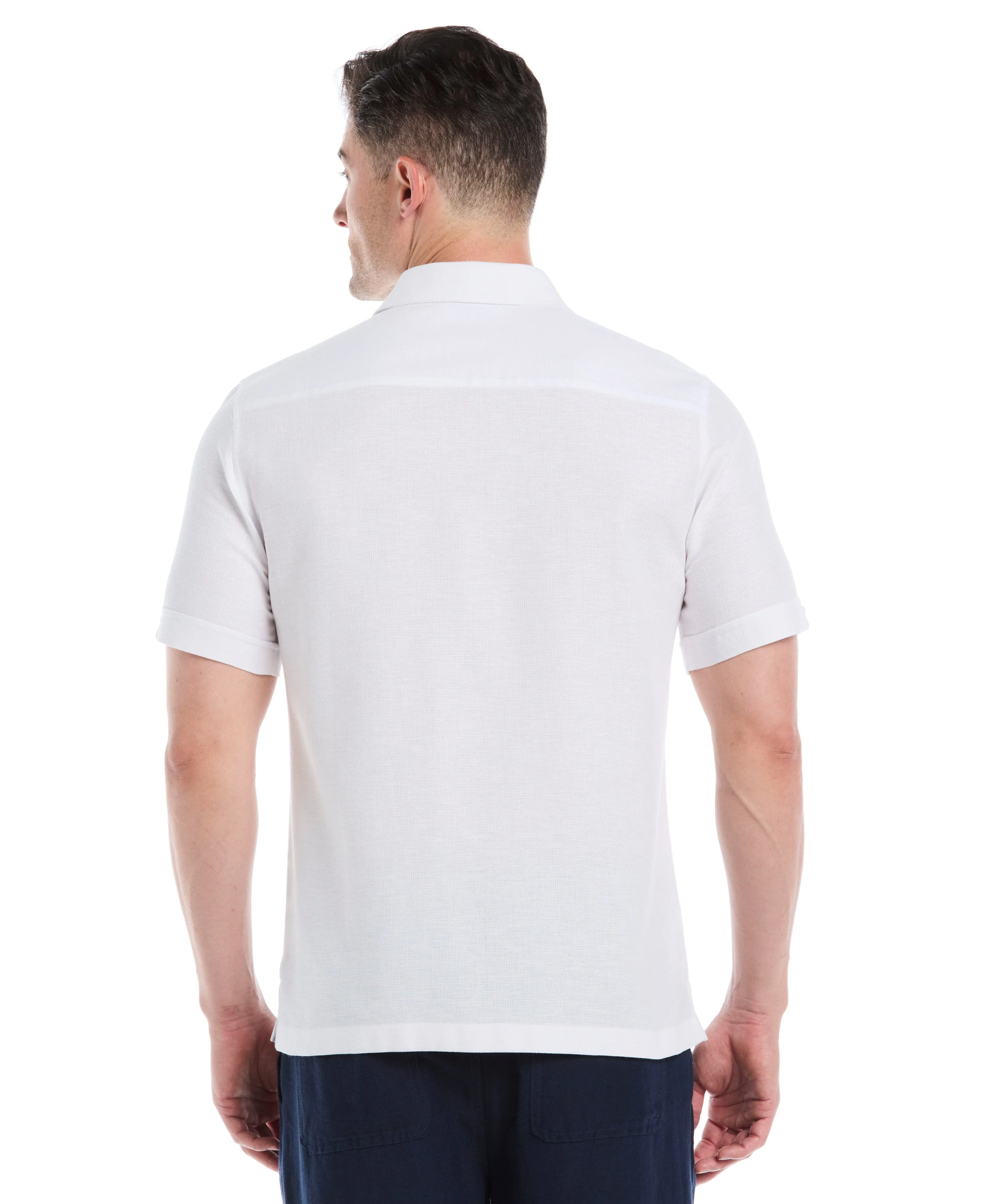 Cotton-Linen Blend Panel Shirt sold by Cubavera product image thumbnail 2