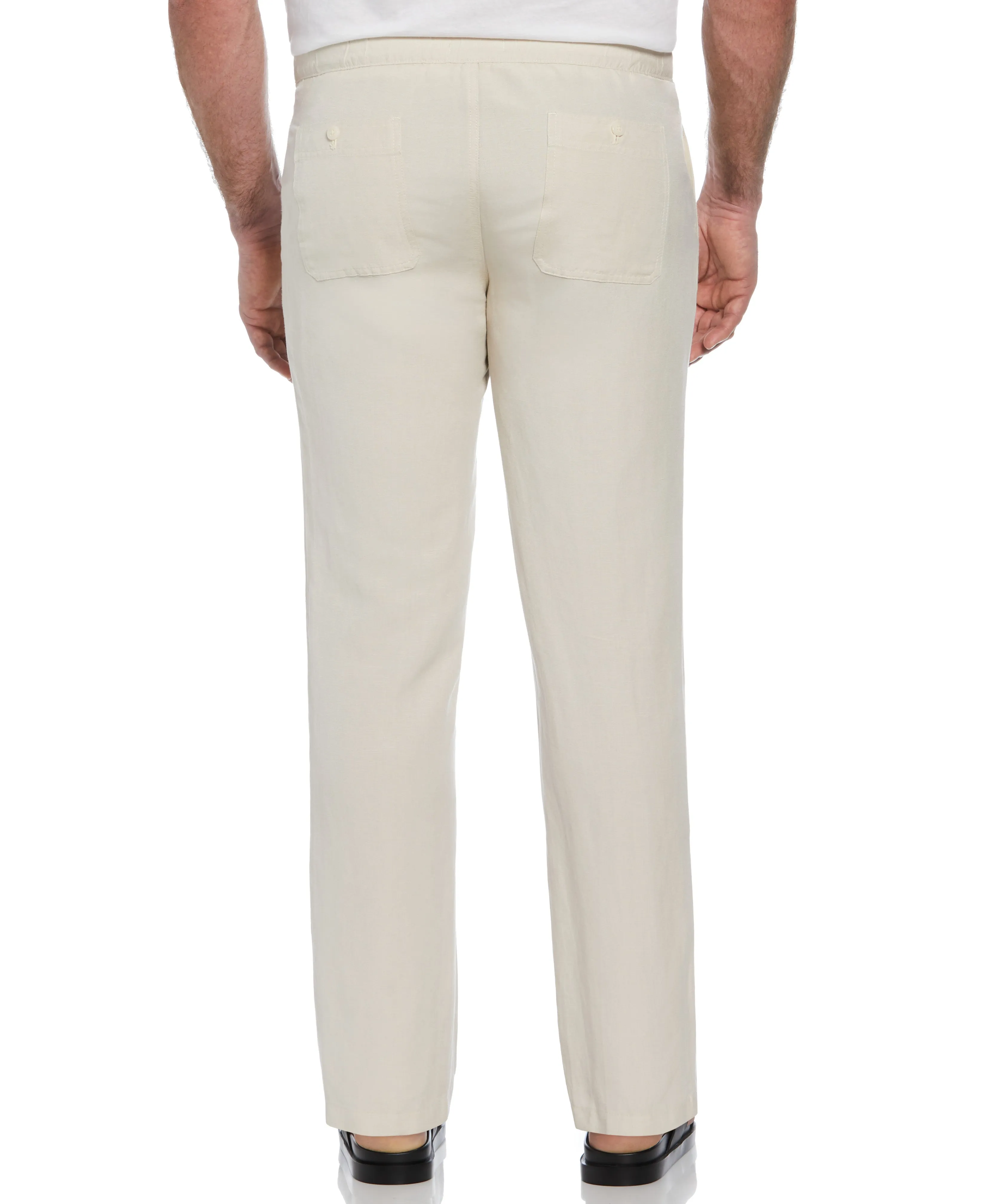 Big & Tall Linen-Blend Core Drawstring Pants sold by Cubavera product image thumbnail 2