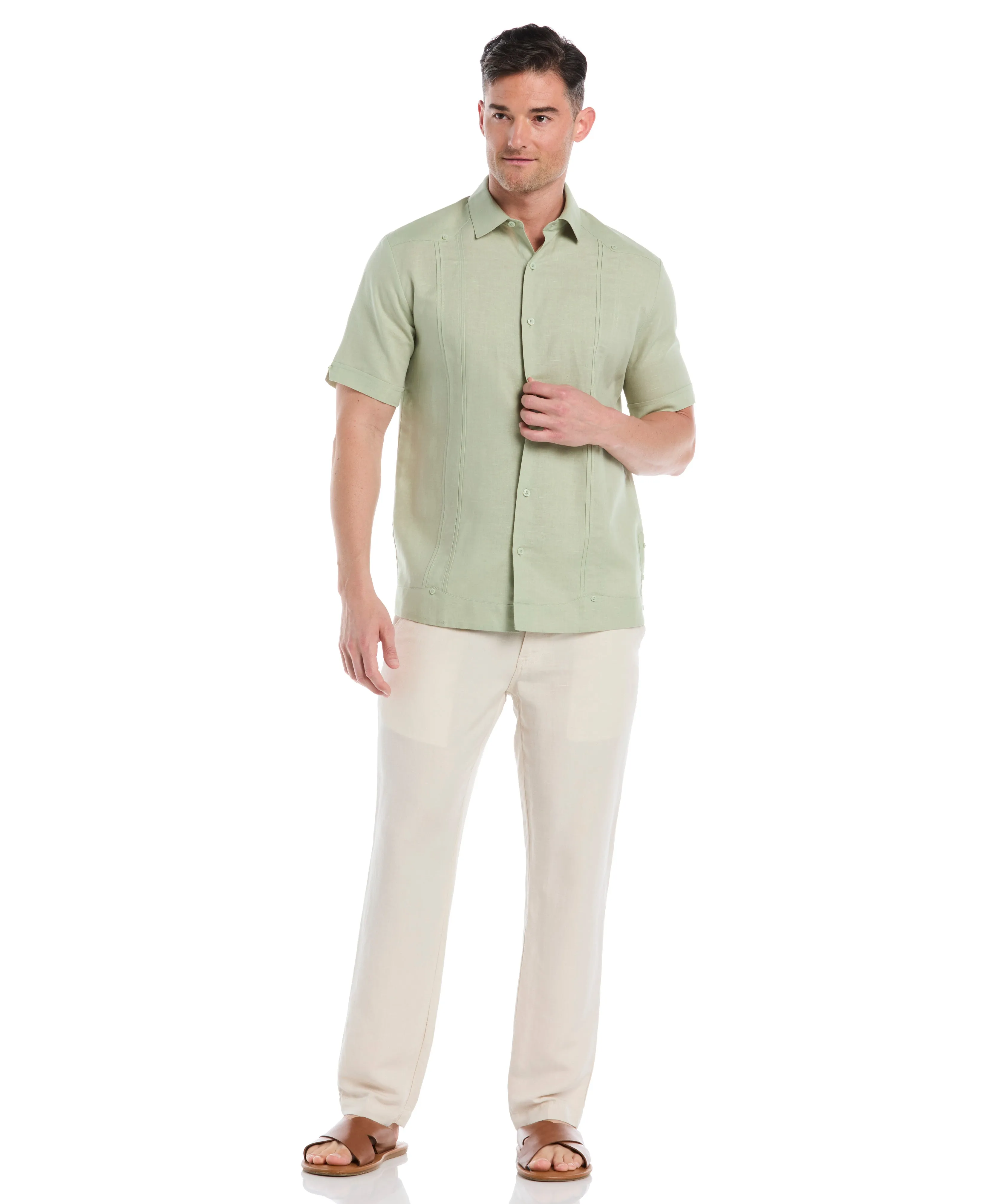 Big & Tall Linen-Blend Core Drawstring Pants sold by Cubavera product image thumbnail 4