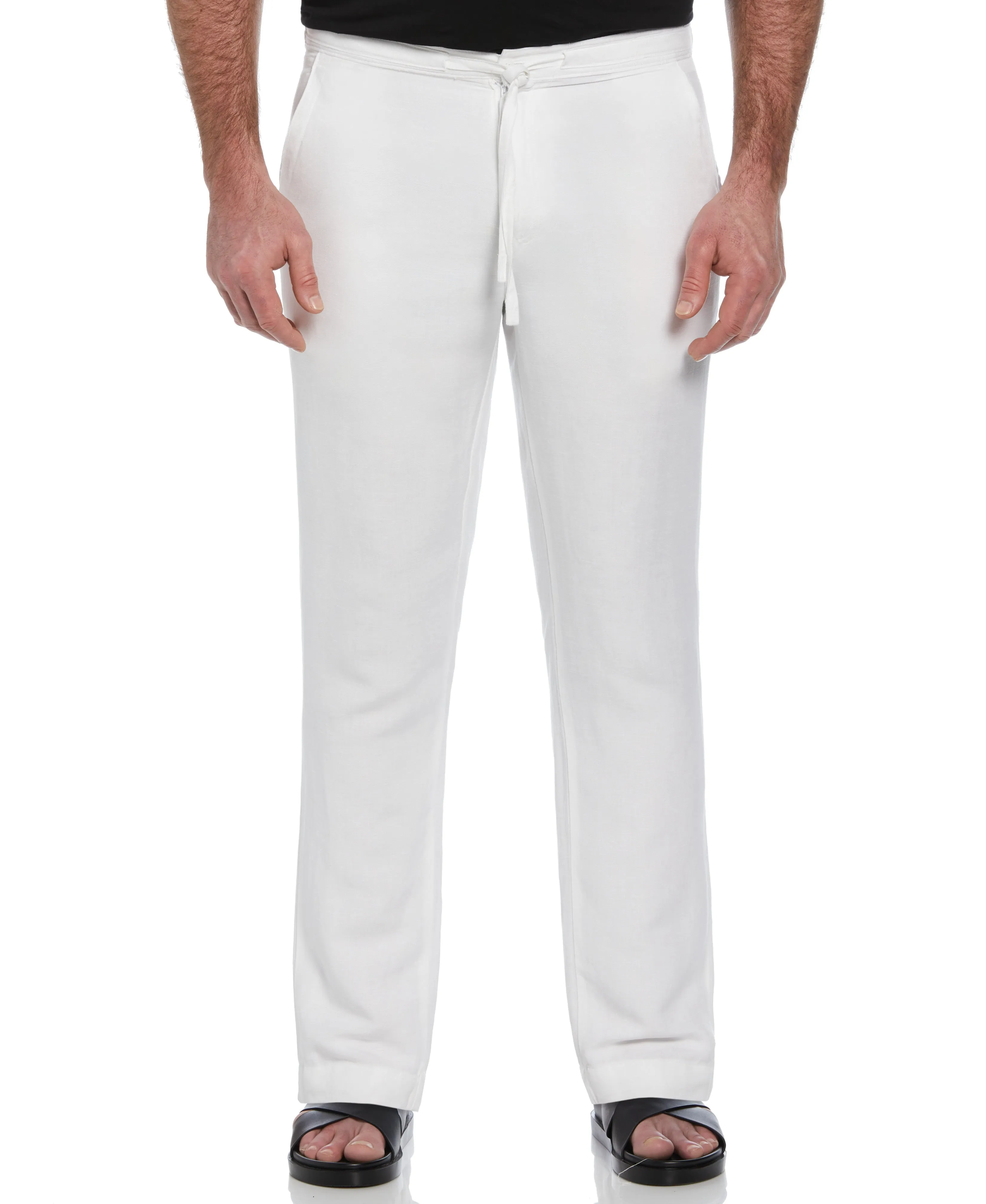Big & Tall Linen-Blend Core Drawstring Pants sold by Cubavera product image thumbnail 5