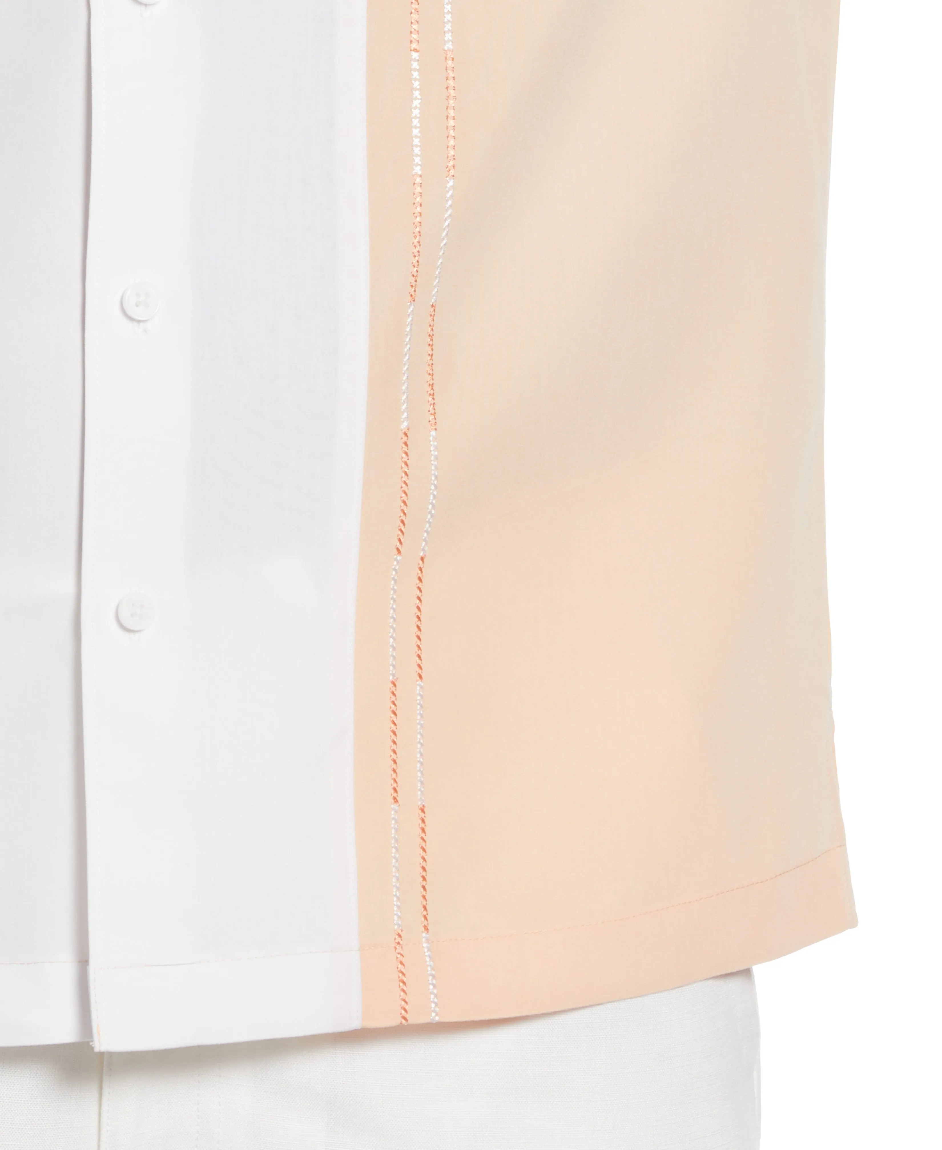 Color Block Embroidery Shirt sold by Cubavera product image thumbnail 3