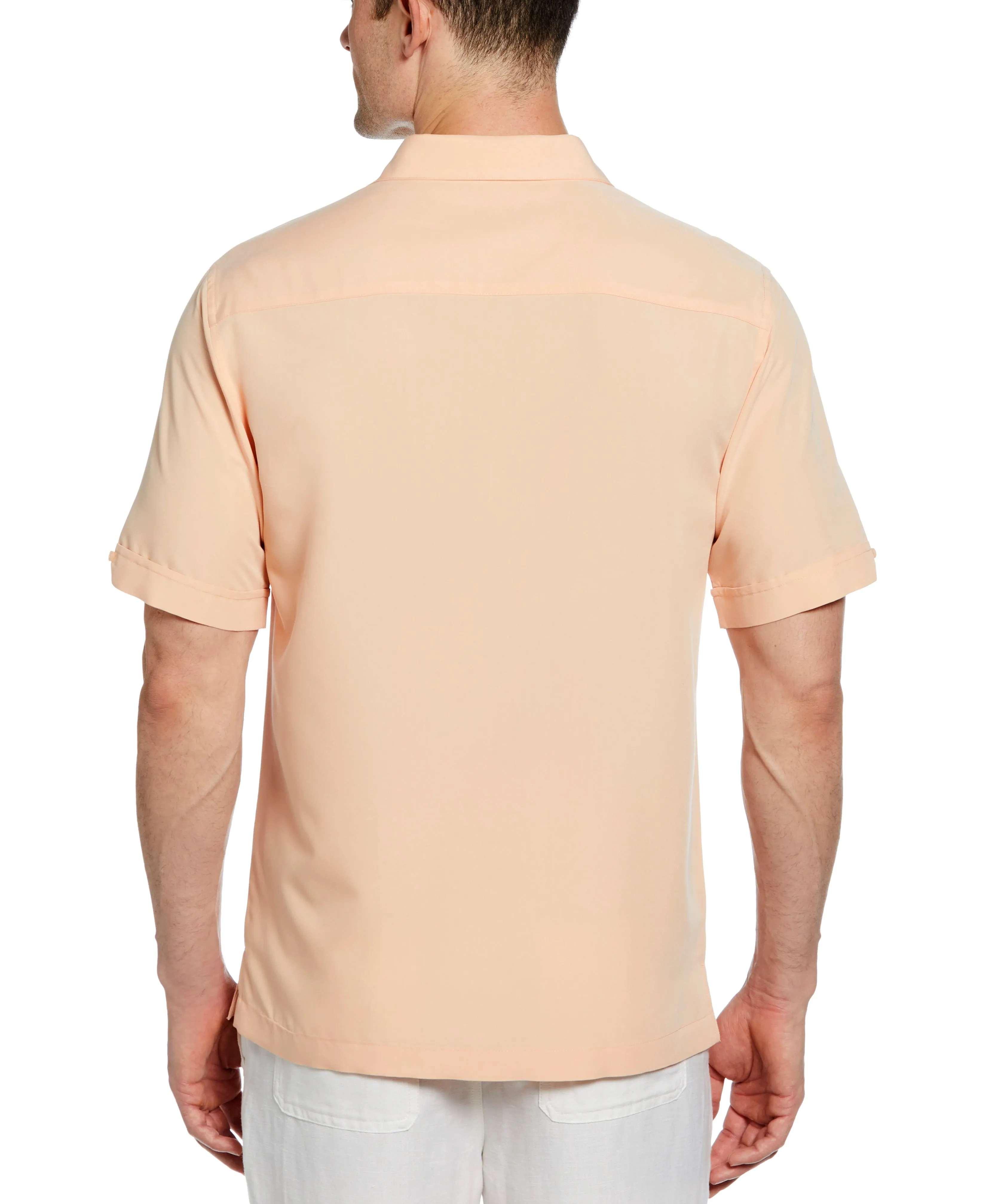 Color Block Embroidery Shirt sold by Cubavera product image thumbnail 2