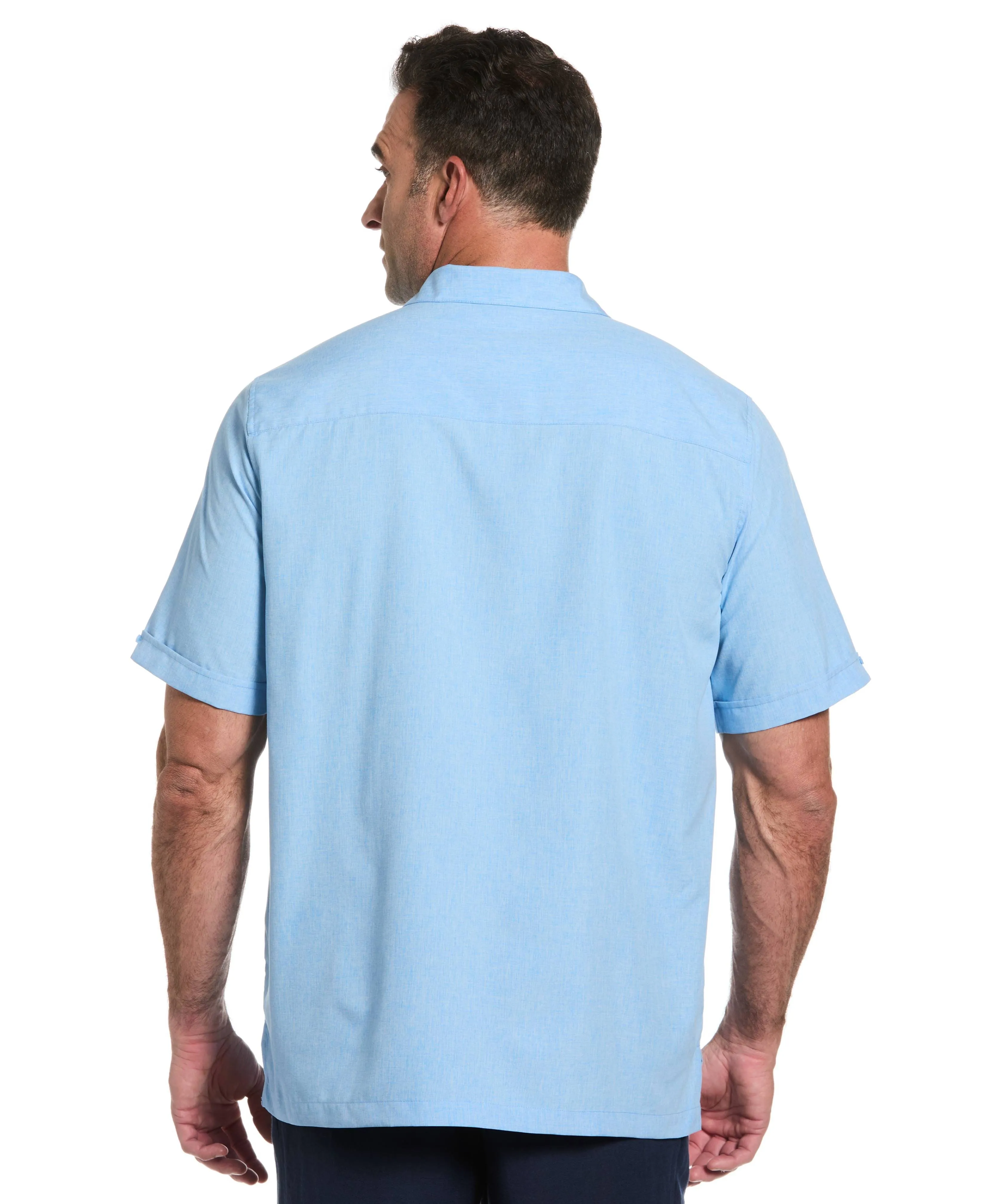 Big & Tall Geo Embroidered Panel Shirt sold by Cubavera product image thumbnail 2