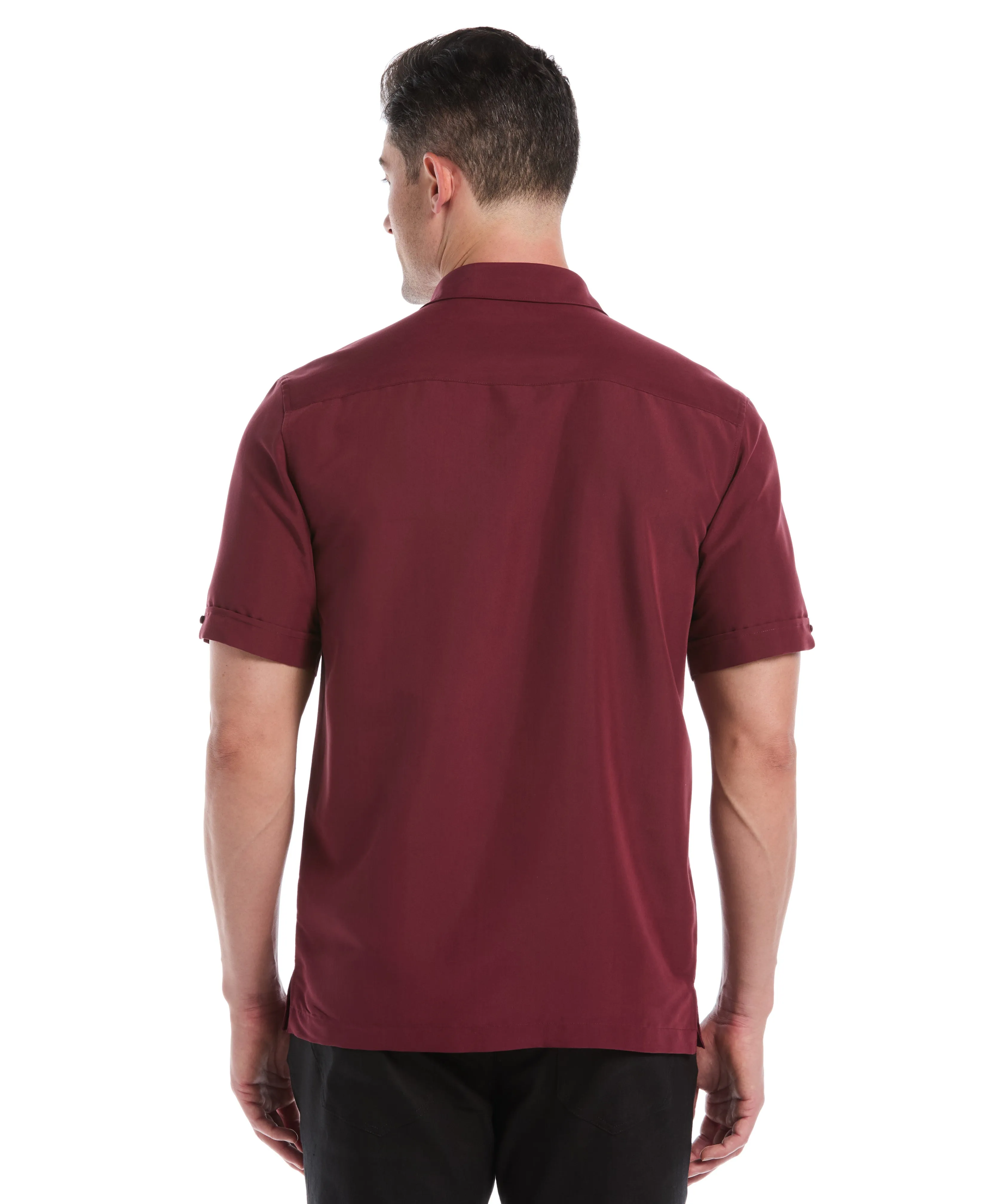 Tonal Argyle Embroidery Shirt sold by Cubavera product image thumbnail 2