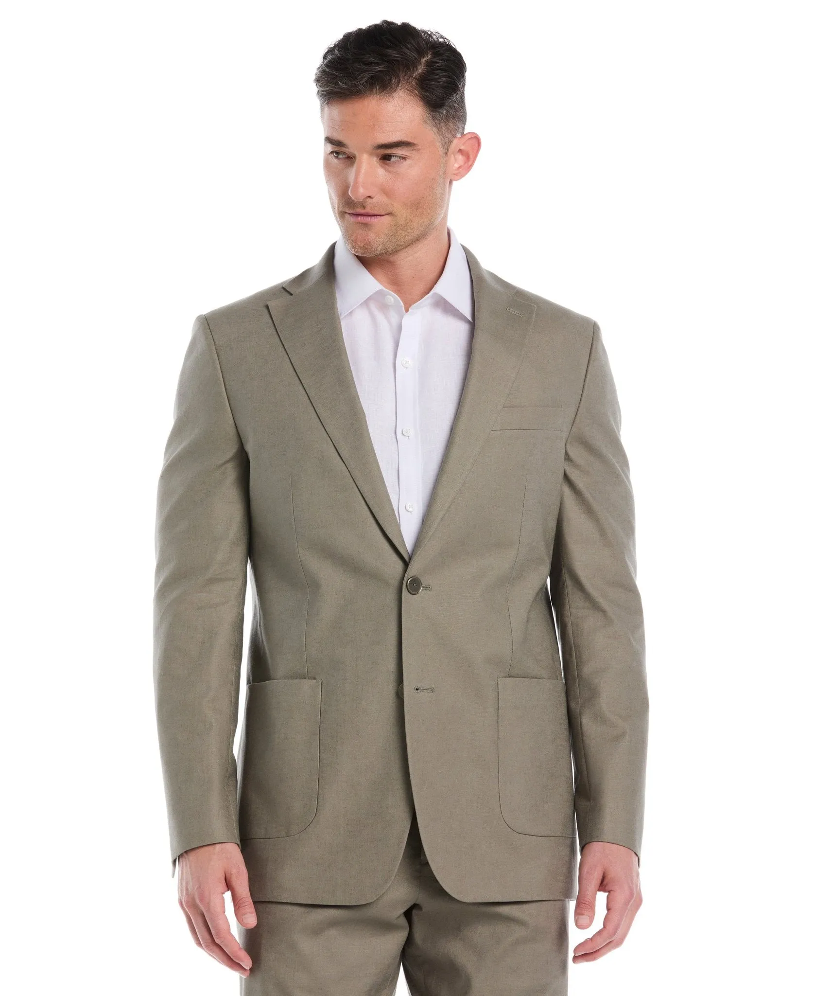 Linen Blend Burnt Olive Suit sold by Cubavera product image thumbnail 3