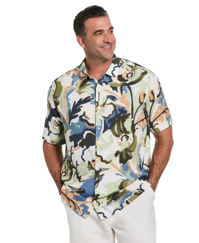 Big & Tall Watercolor Print Shirt sold by Cubavera