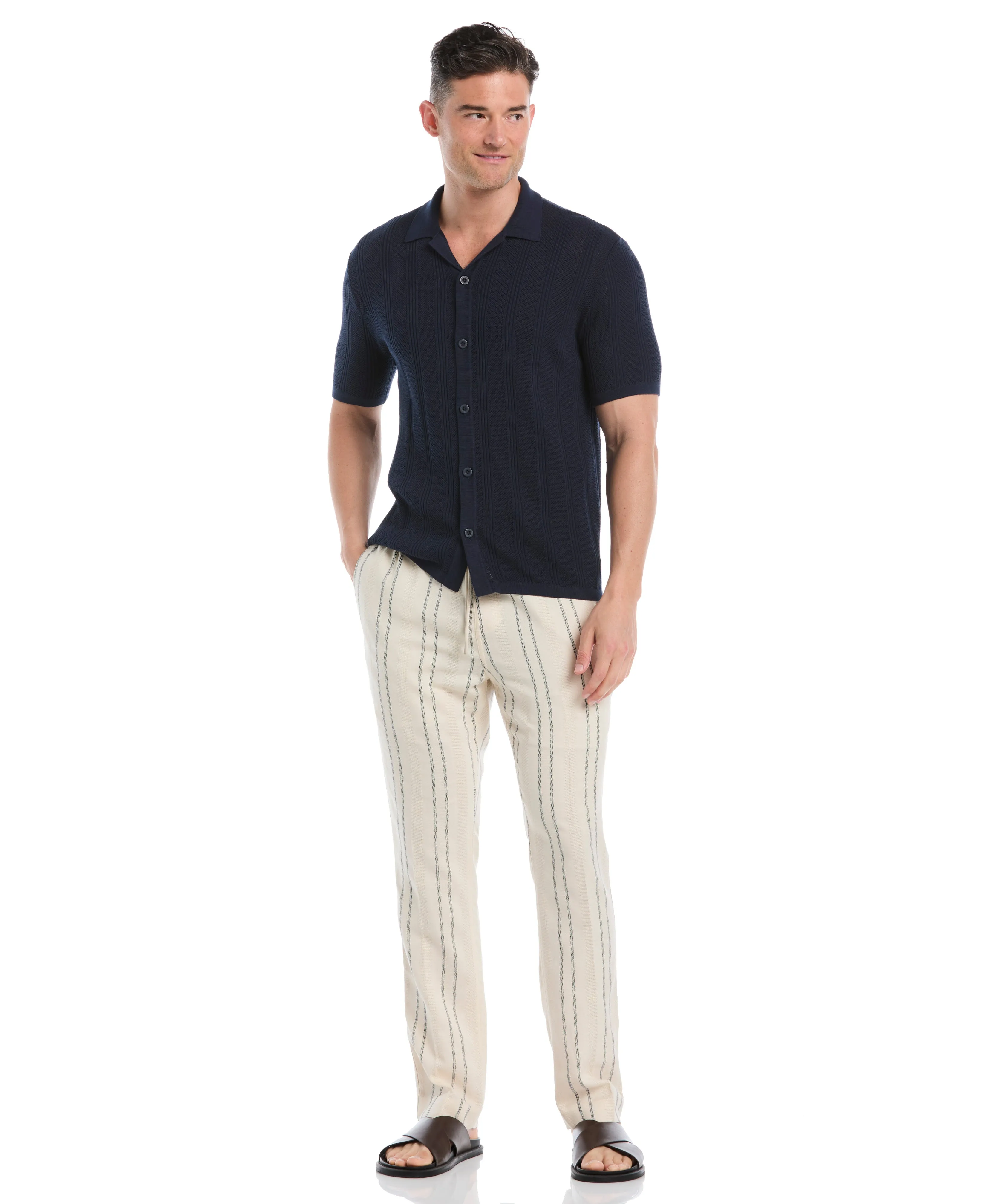 Dobby Stripe Pant sold by Cubavera product image thumbnail 3