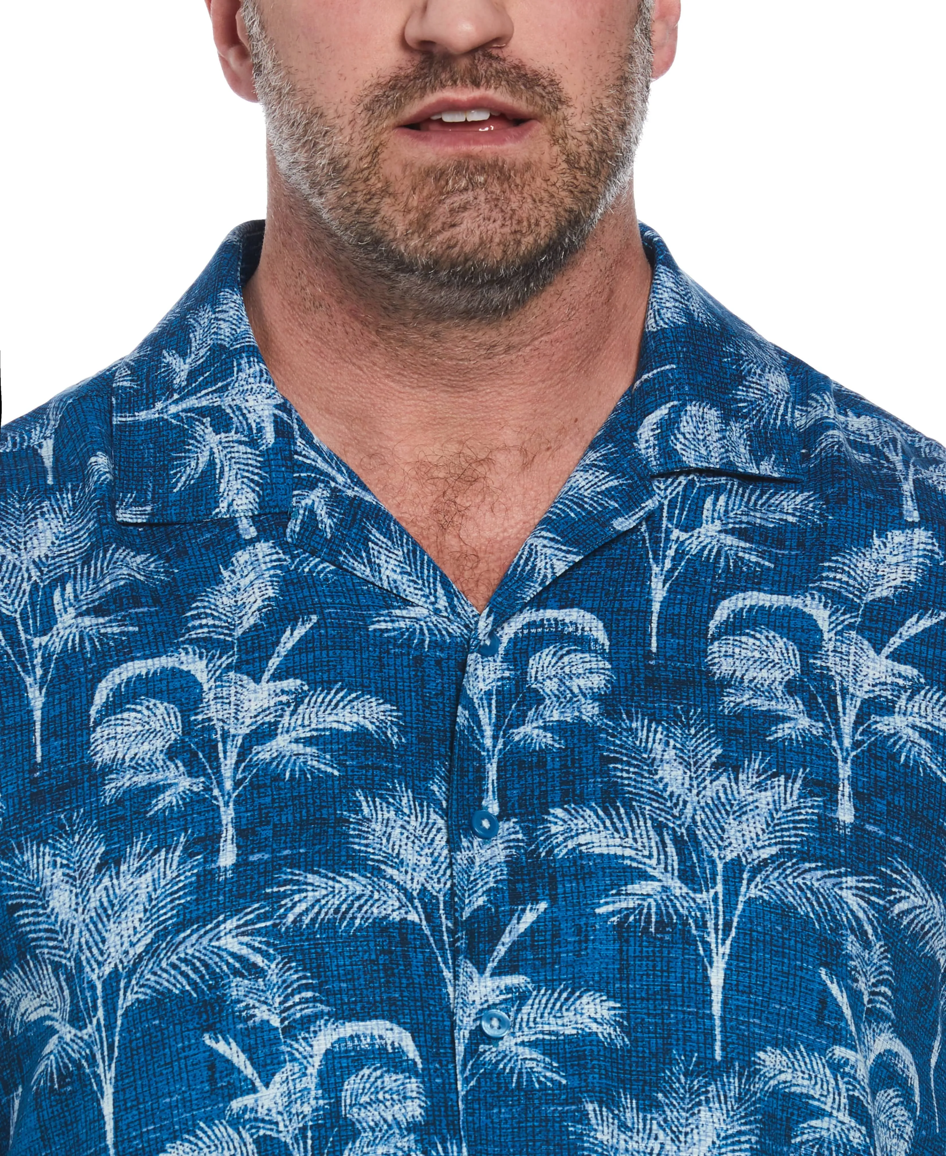 Big & Tall Palm Tree Print Shirt sold by Cubavera product image thumbnail 3