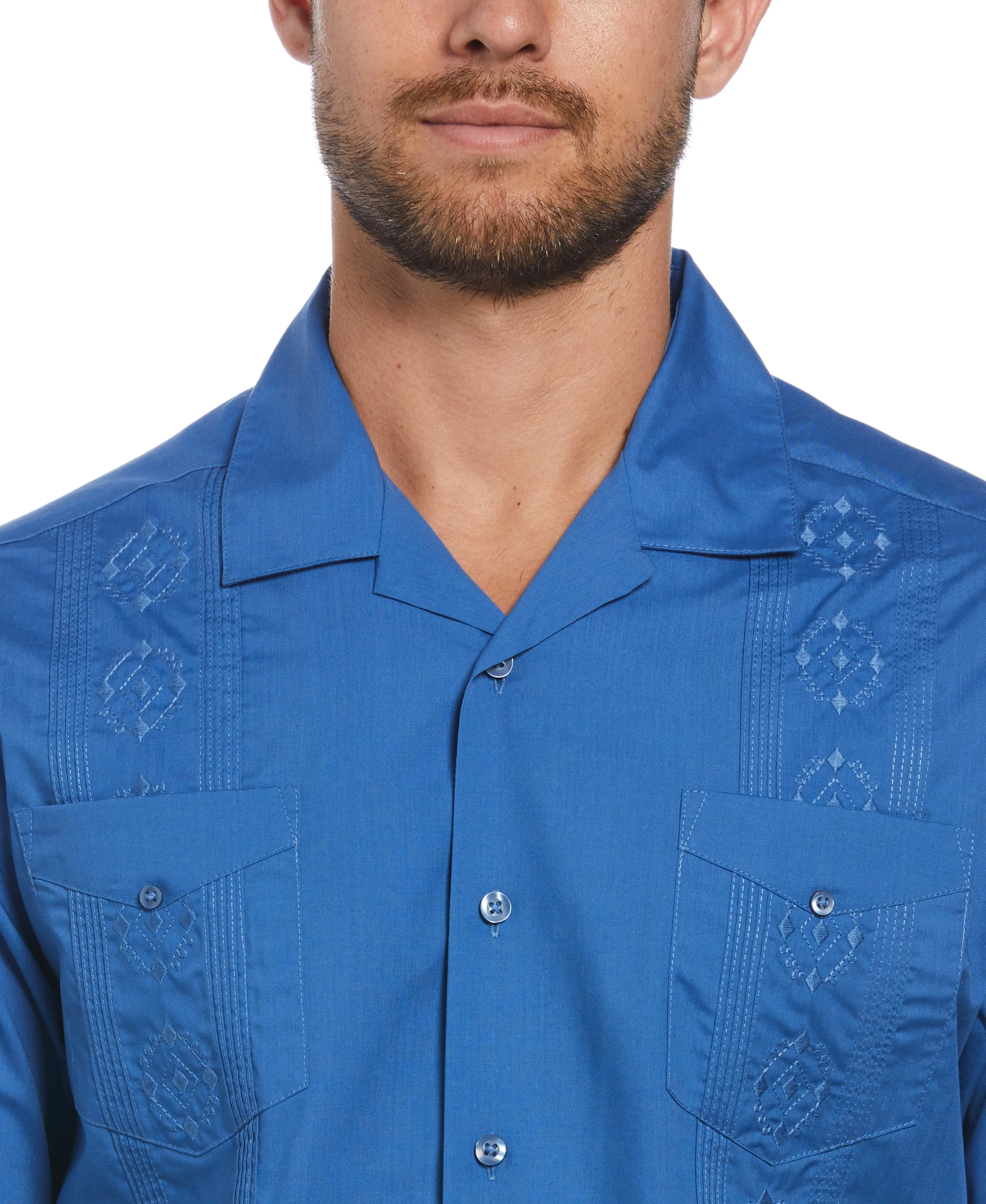 Big & Tall Authentic Embroidered Guayabera Shirt sold by Cubavera product image thumbnail 3