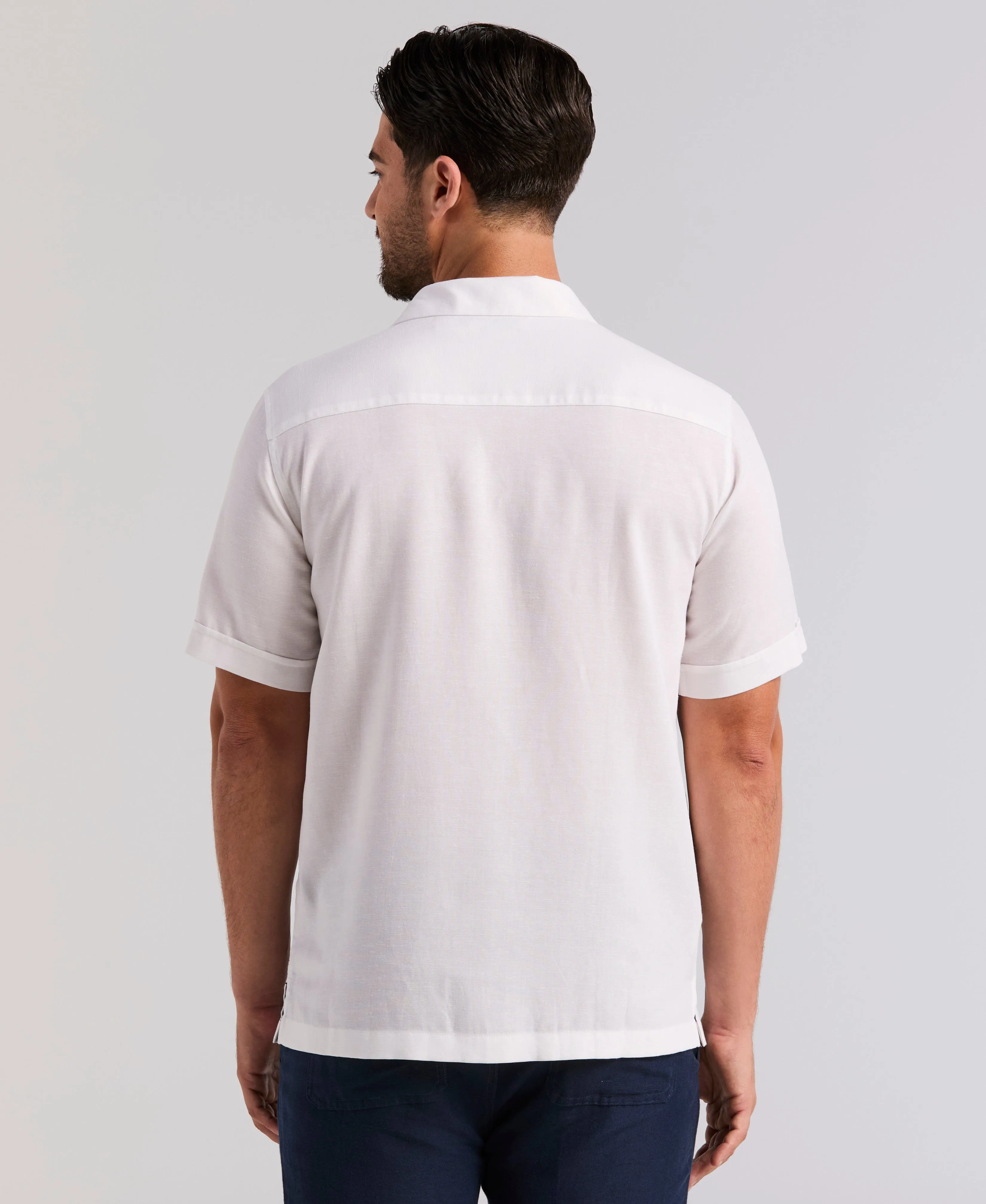 Island Scenic Print Shirt sold by Cubavera product image thumbnail 3