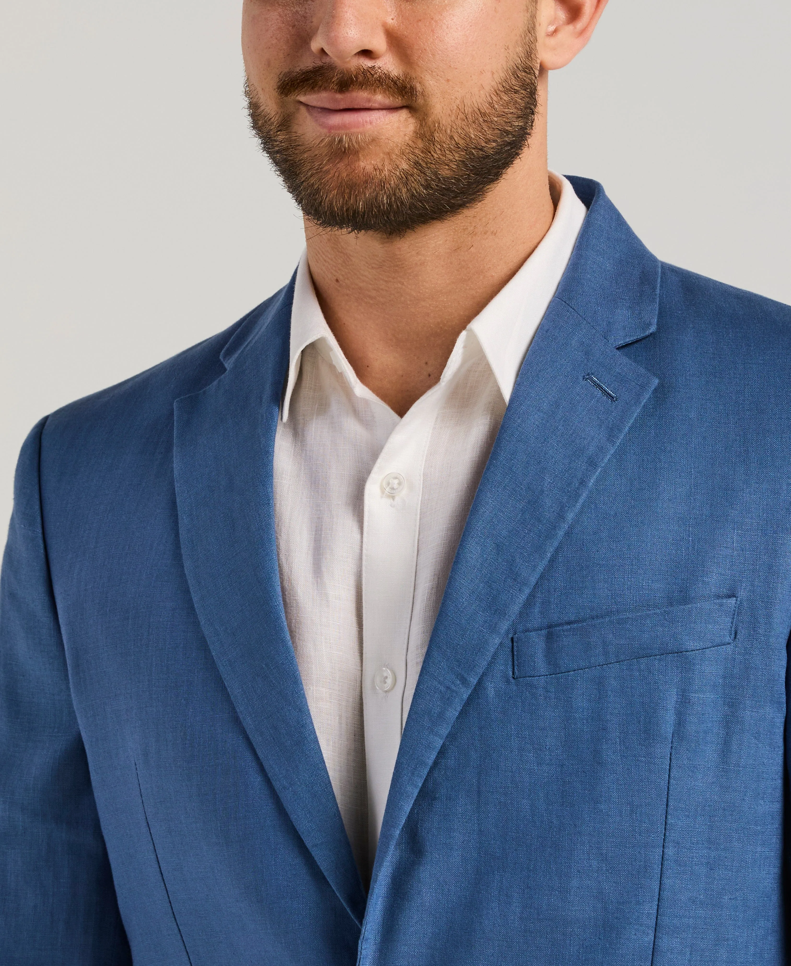 Delave Linen True Navy Suit Set sold by Cubavera product image thumbnail 4