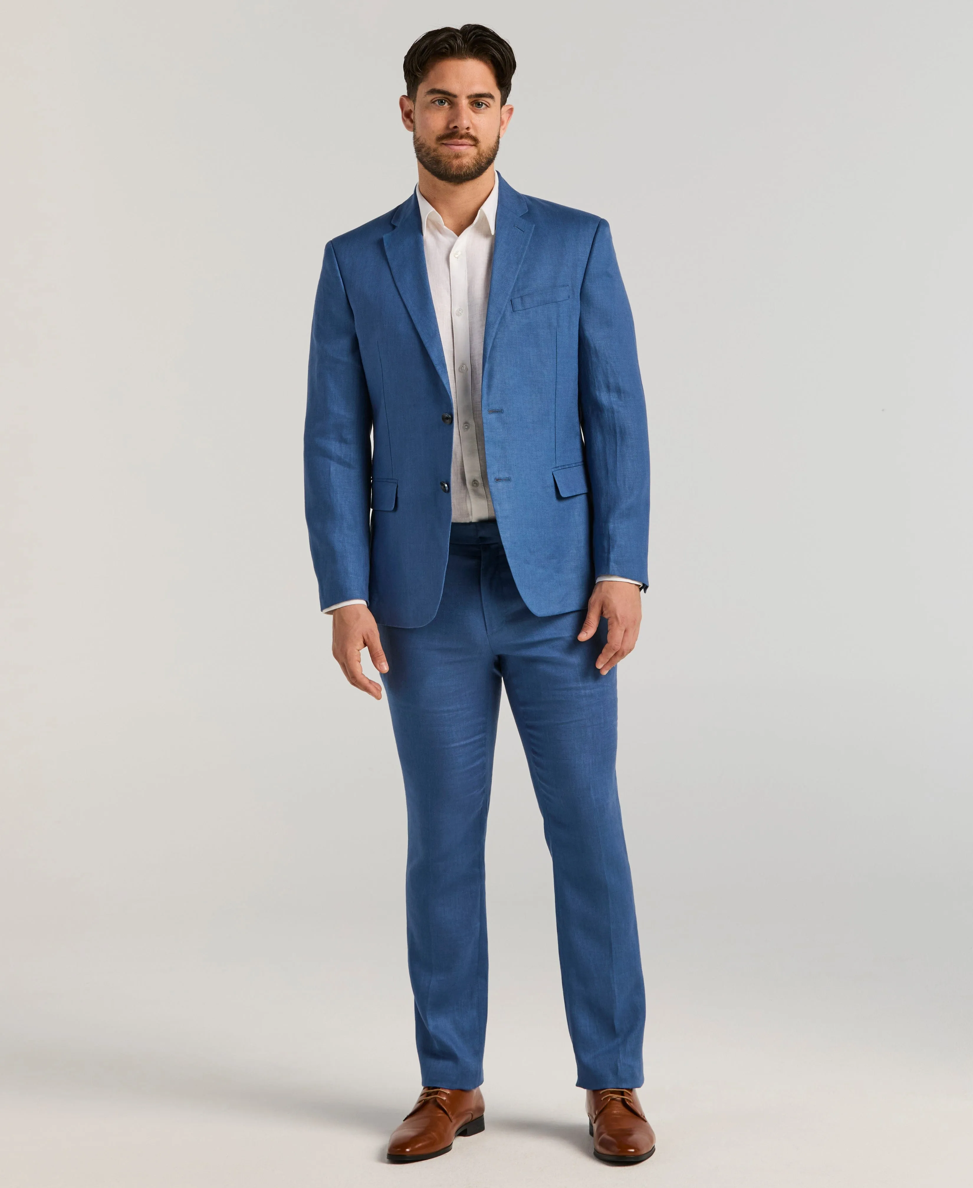 Delave Linen True Navy Suit Set sold by Cubavera