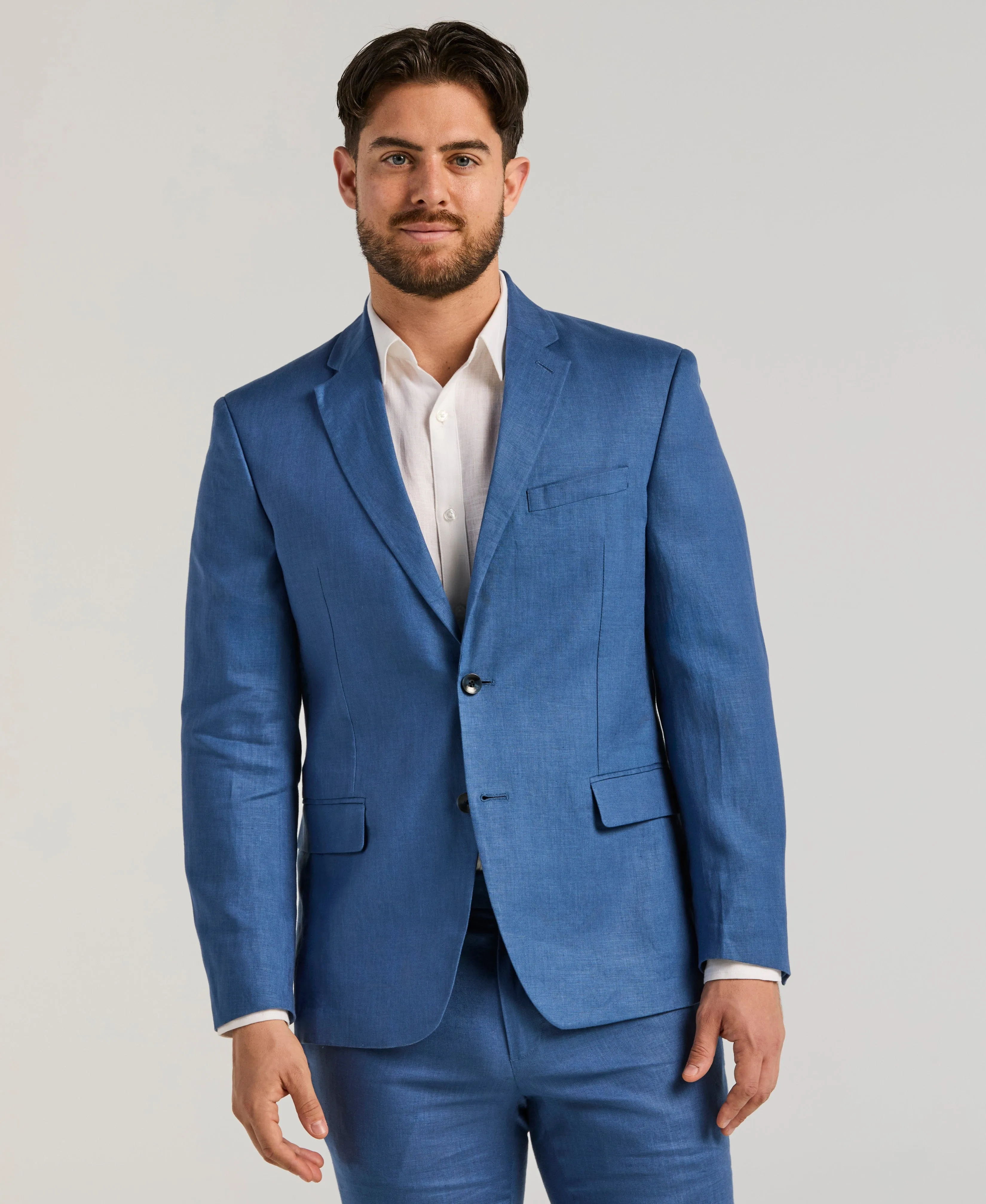 Delave Linen True Navy Suit Set sold by Cubavera product image thumbnail 2