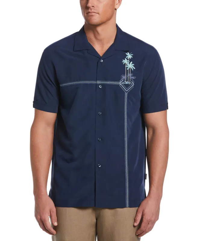 Geo And Palms Print Shirt sold by Cubavera