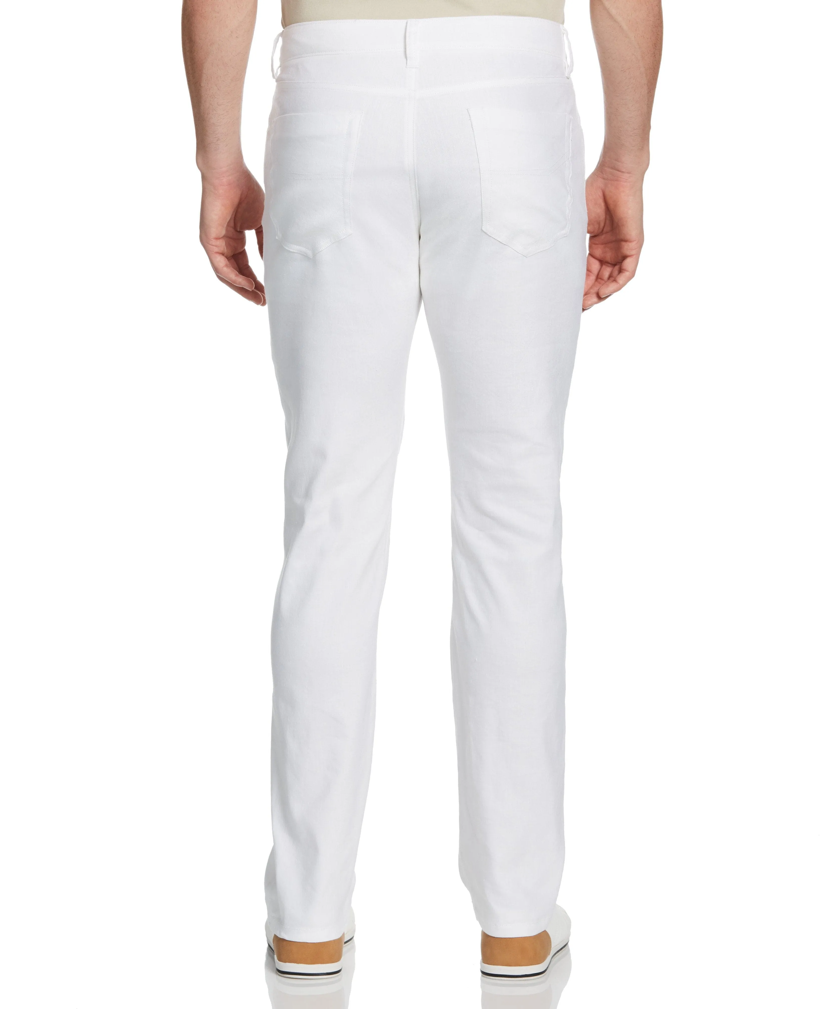 Linen-Blend Stretch 5-Pocket Pants sold by Cubavera product image thumbnail 2