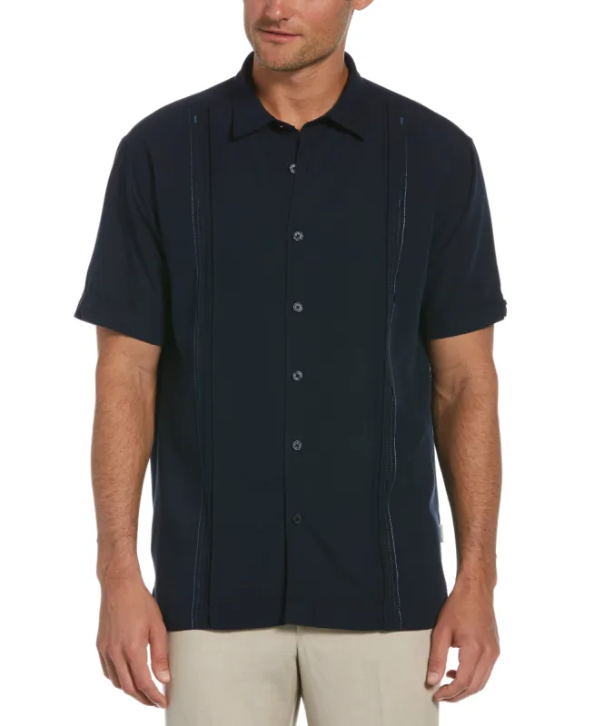 Embroidered Panel Shirt sold by Cubavera