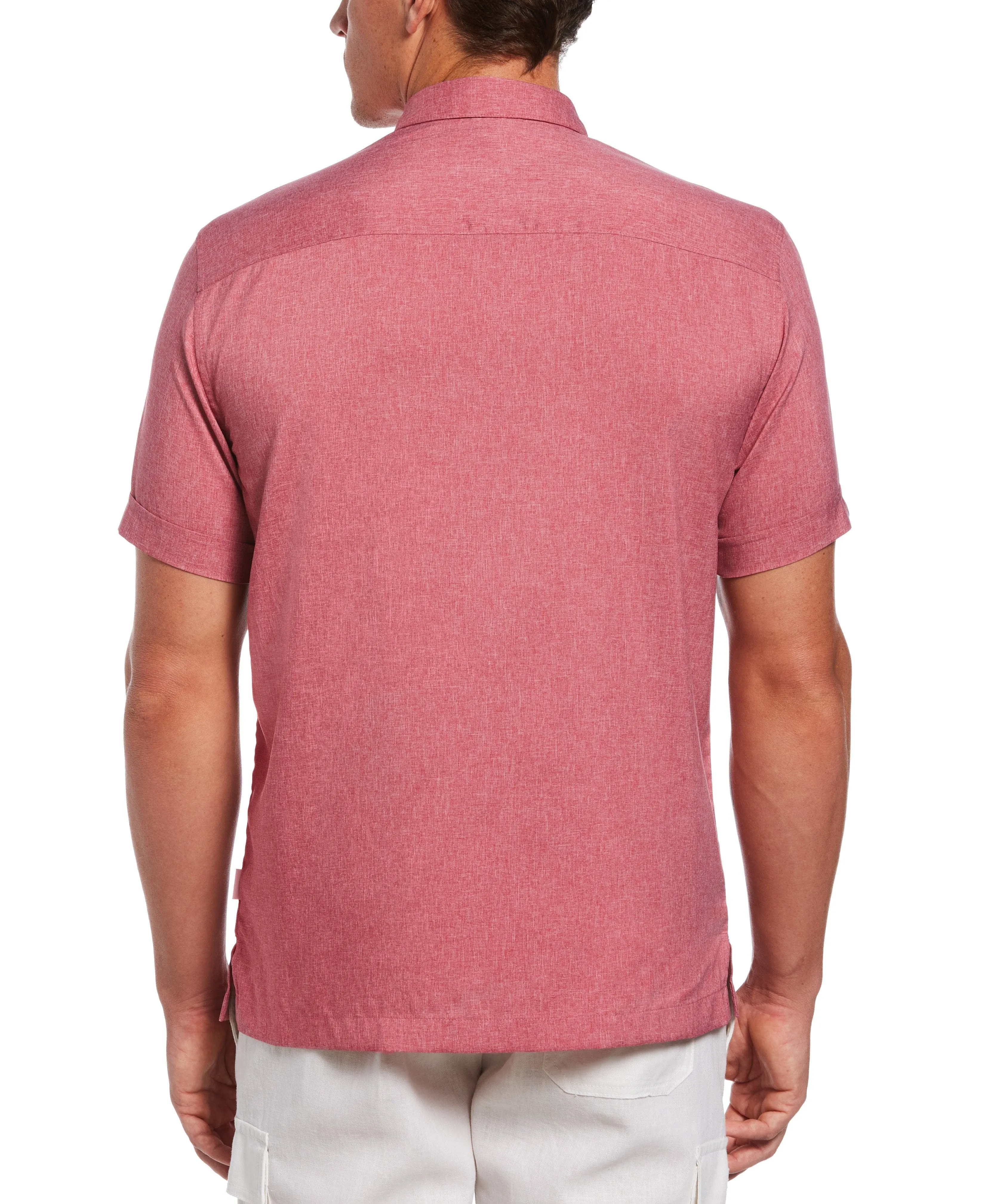 Two-Tone Cross Tuck Chambray Shirt sold by Cubavera product image thumbnail 2