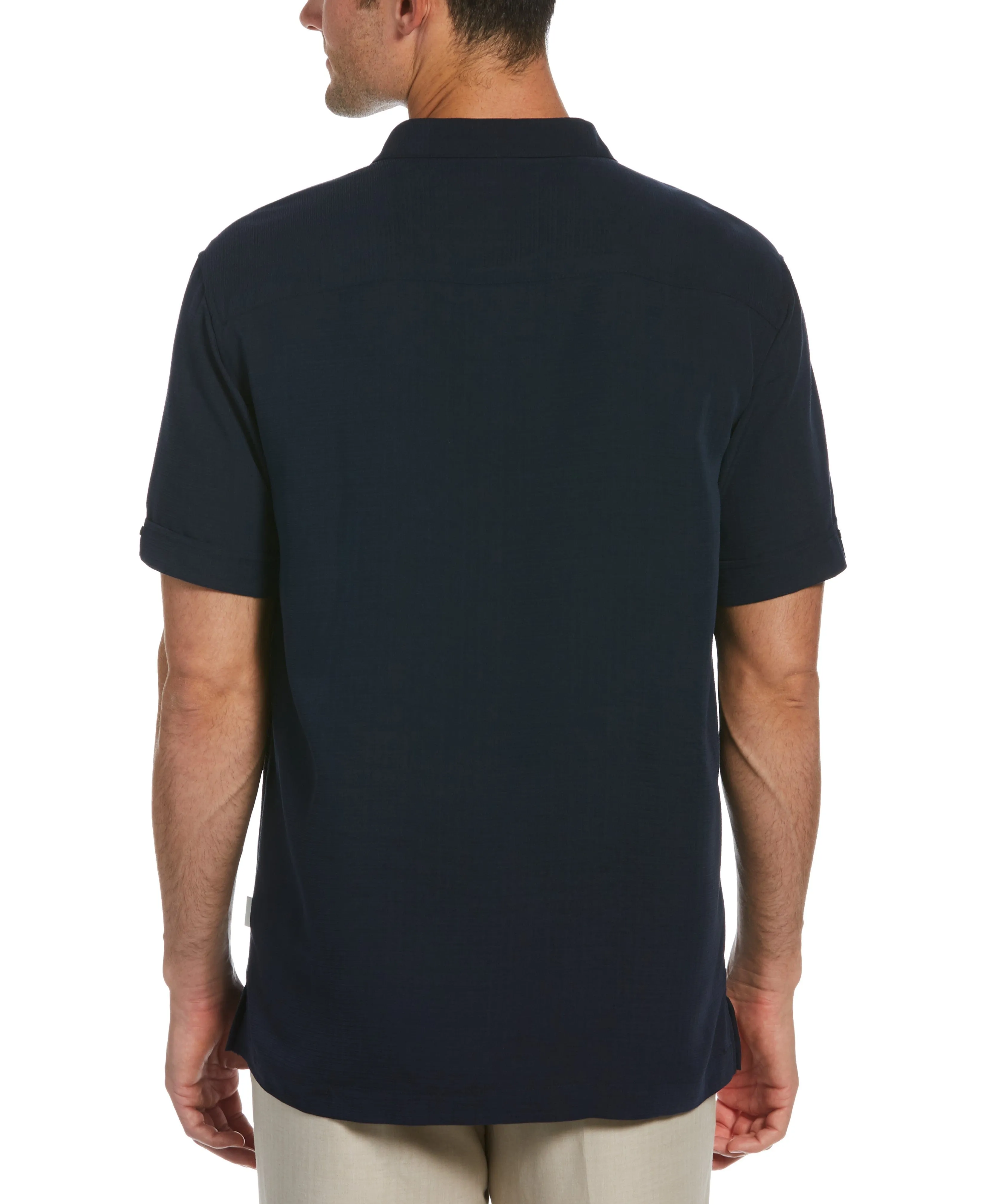 Big & Tall Embroidered Panel Shirt sold by Cubavera product image thumbnail 2