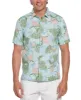 Linen Blend Tropical Floral Print Shirt sold by Cubavera