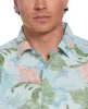 Linen Blend Tropical Floral Print Shirt sold by Cubavera