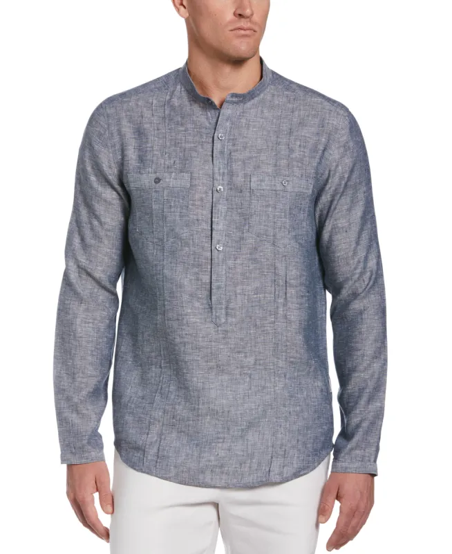 Two-Pocket Pintuck Popover Shirt sold by Cubavera