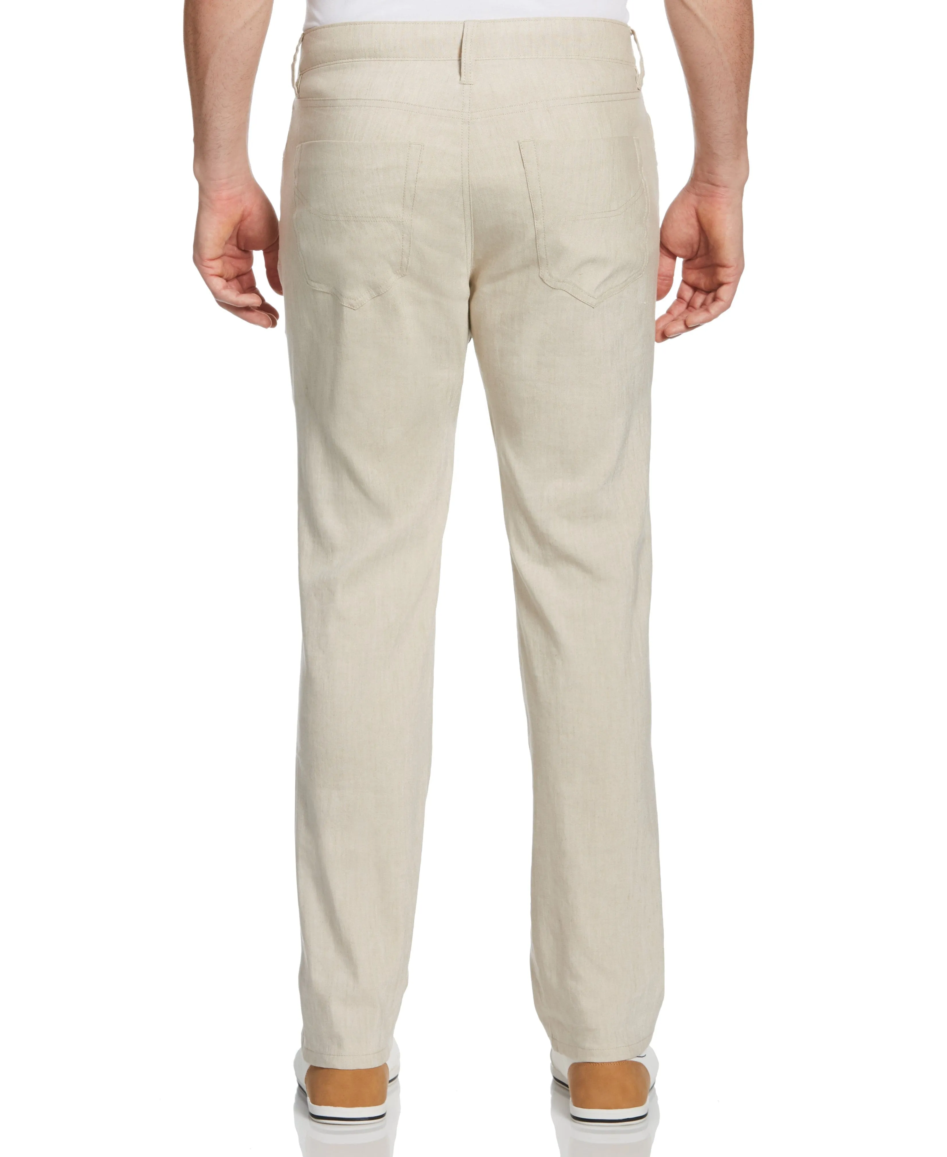 Linen-Blend Stretch 5-Pocket Pants sold by Cubavera product image thumbnail 2