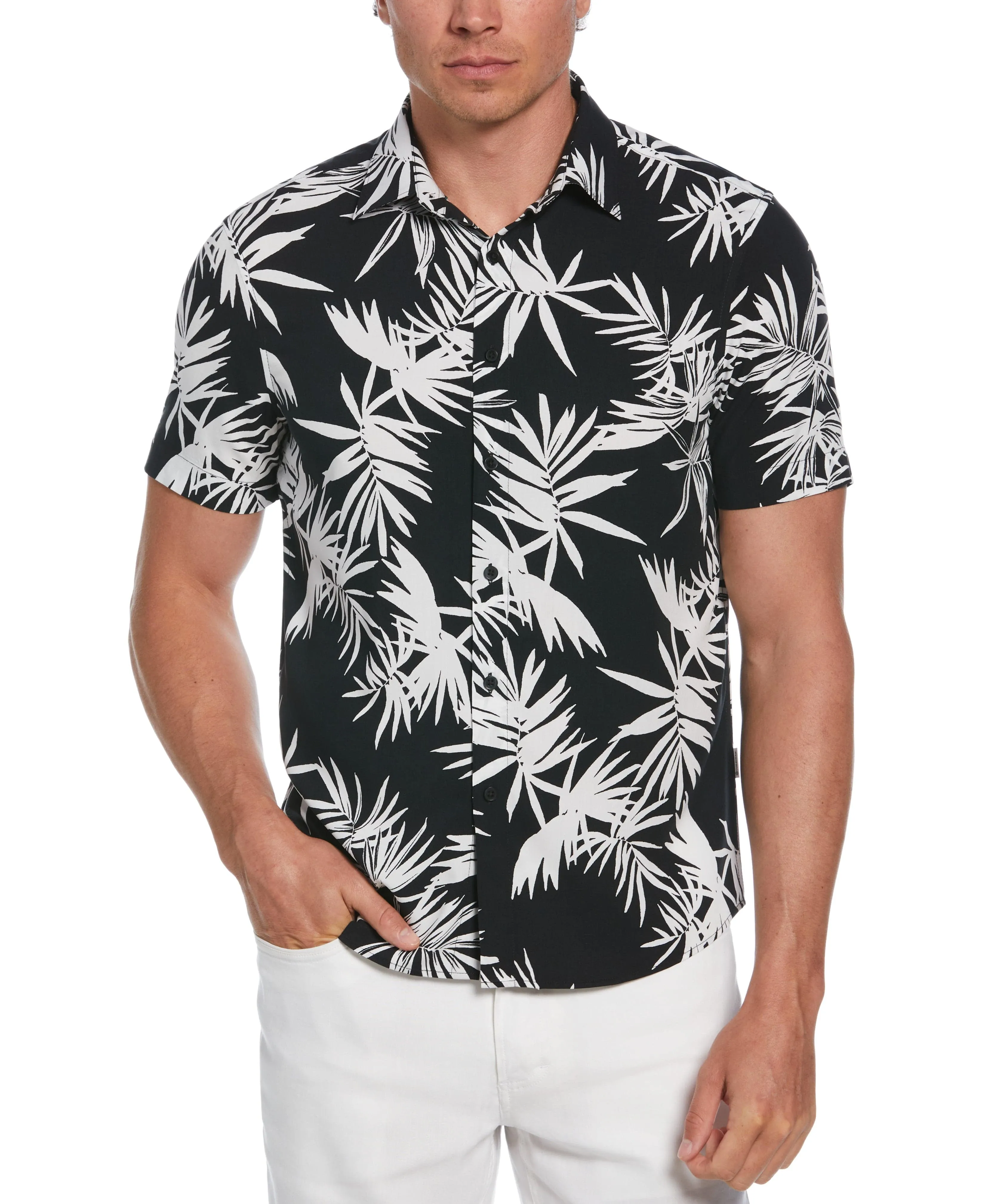 Palm Print Shirt sold by Cubavera