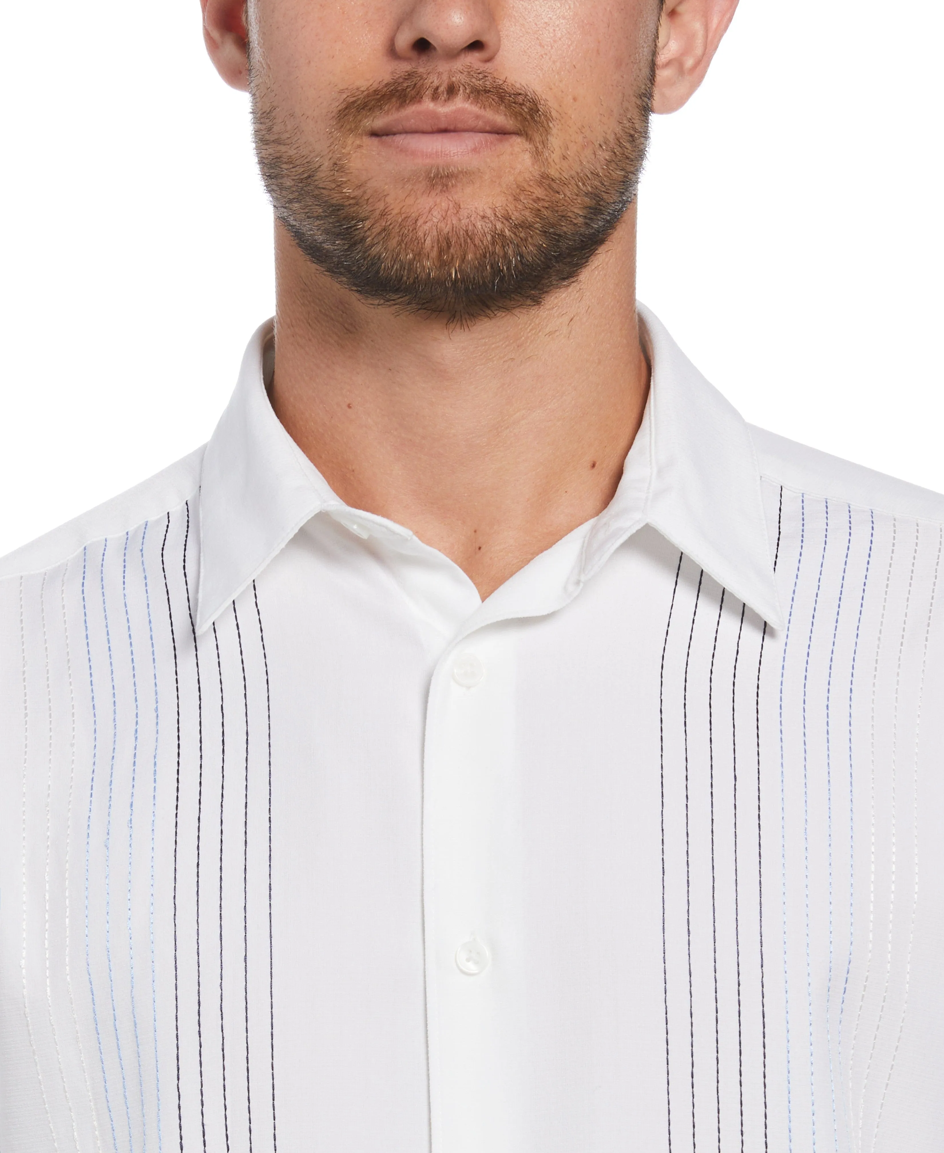 Ombre Embroidered Panel Shirt sold by Cubavera product image thumbnail 3