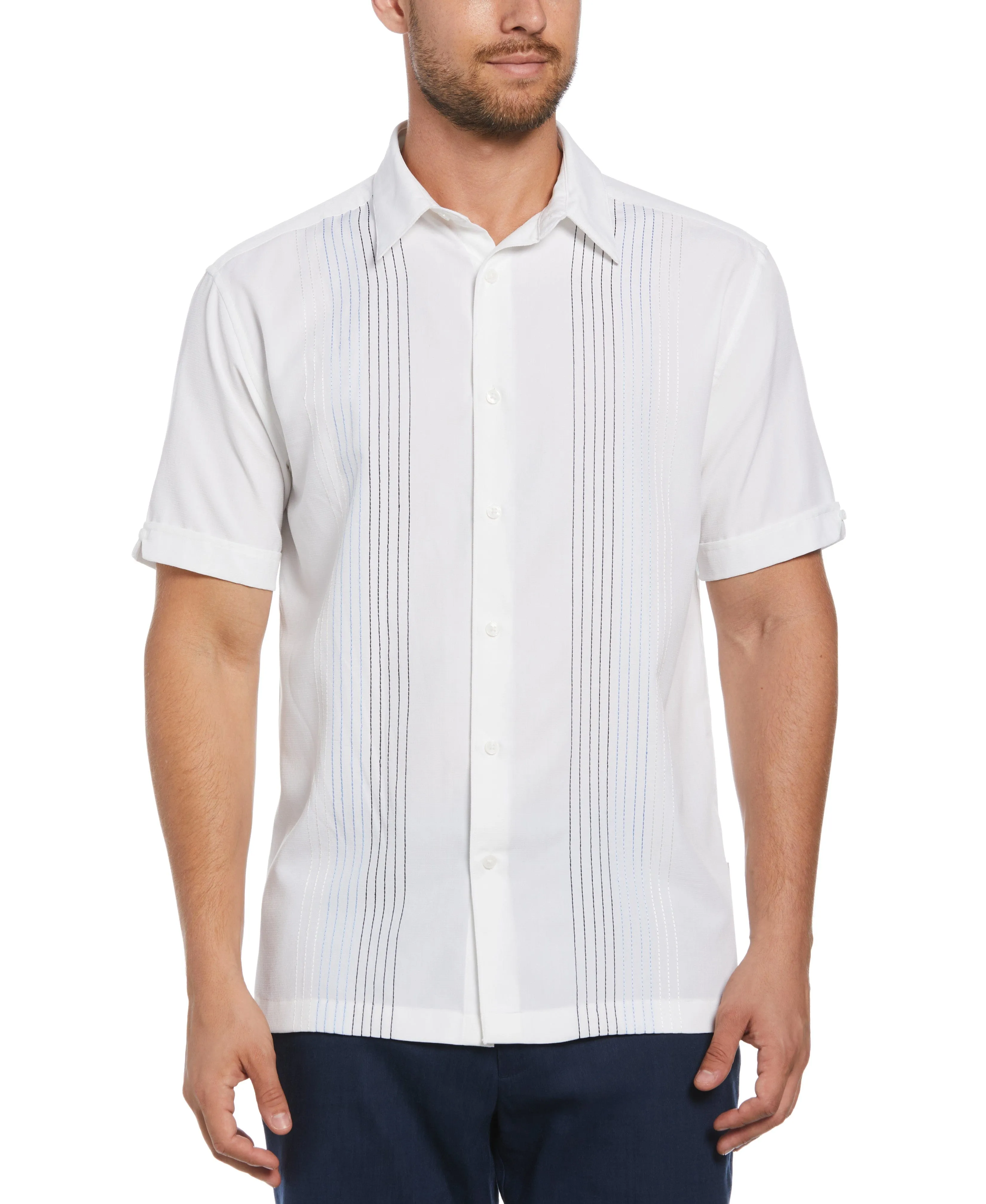Ombre Embroidered Panel Shirt sold by Cubavera