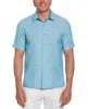 Big & Tall Linen Blend Argyle Embroidered Chambray Shirt sold by Cubavera
