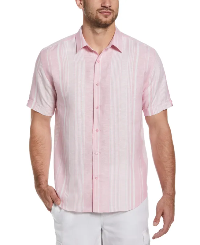 Big & Tall Yarn Dye Textured Stripe Shirt sold by Cubavera