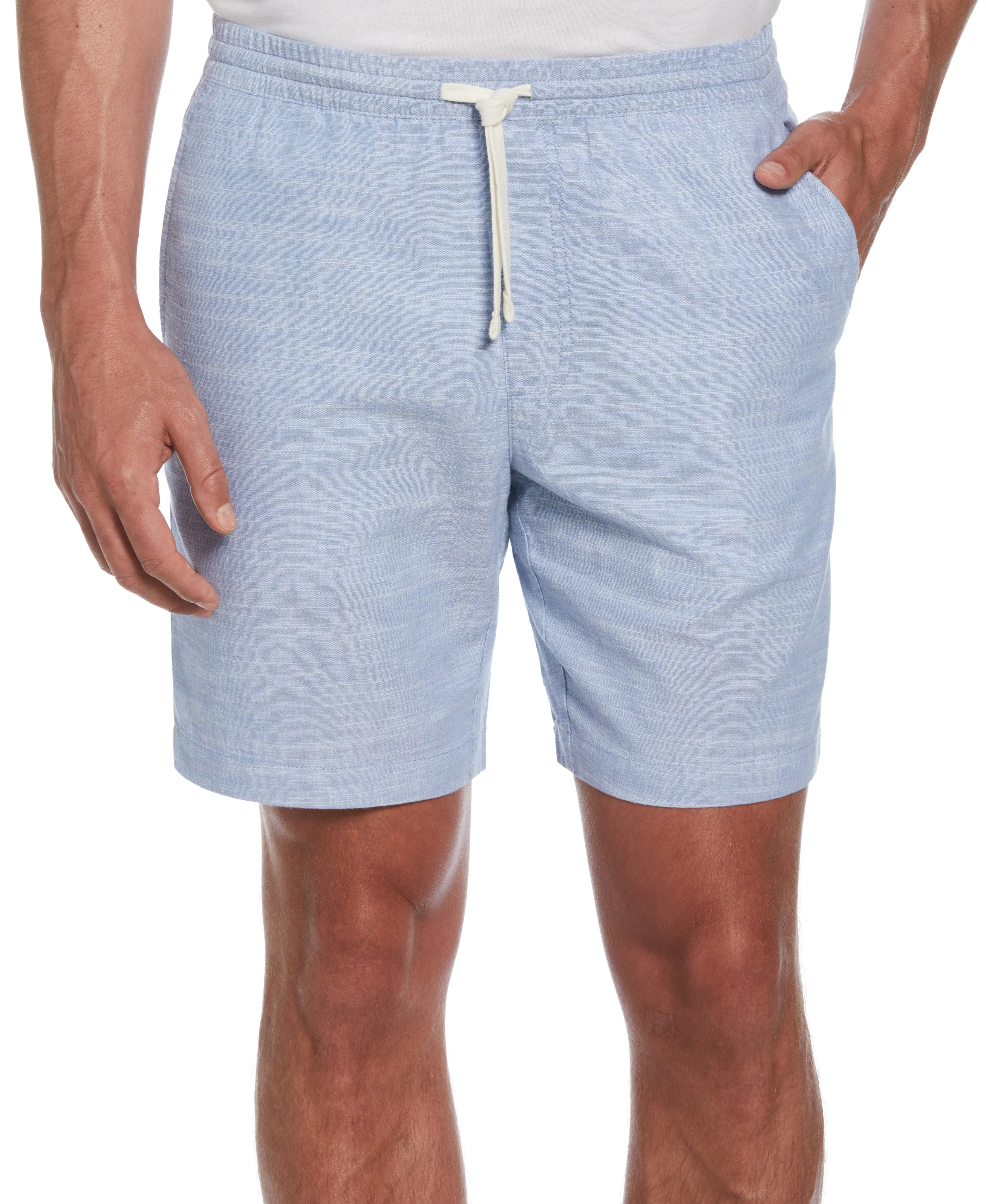 Linen Blend 7" Cross Dyed Slub Short sold by Cubavera