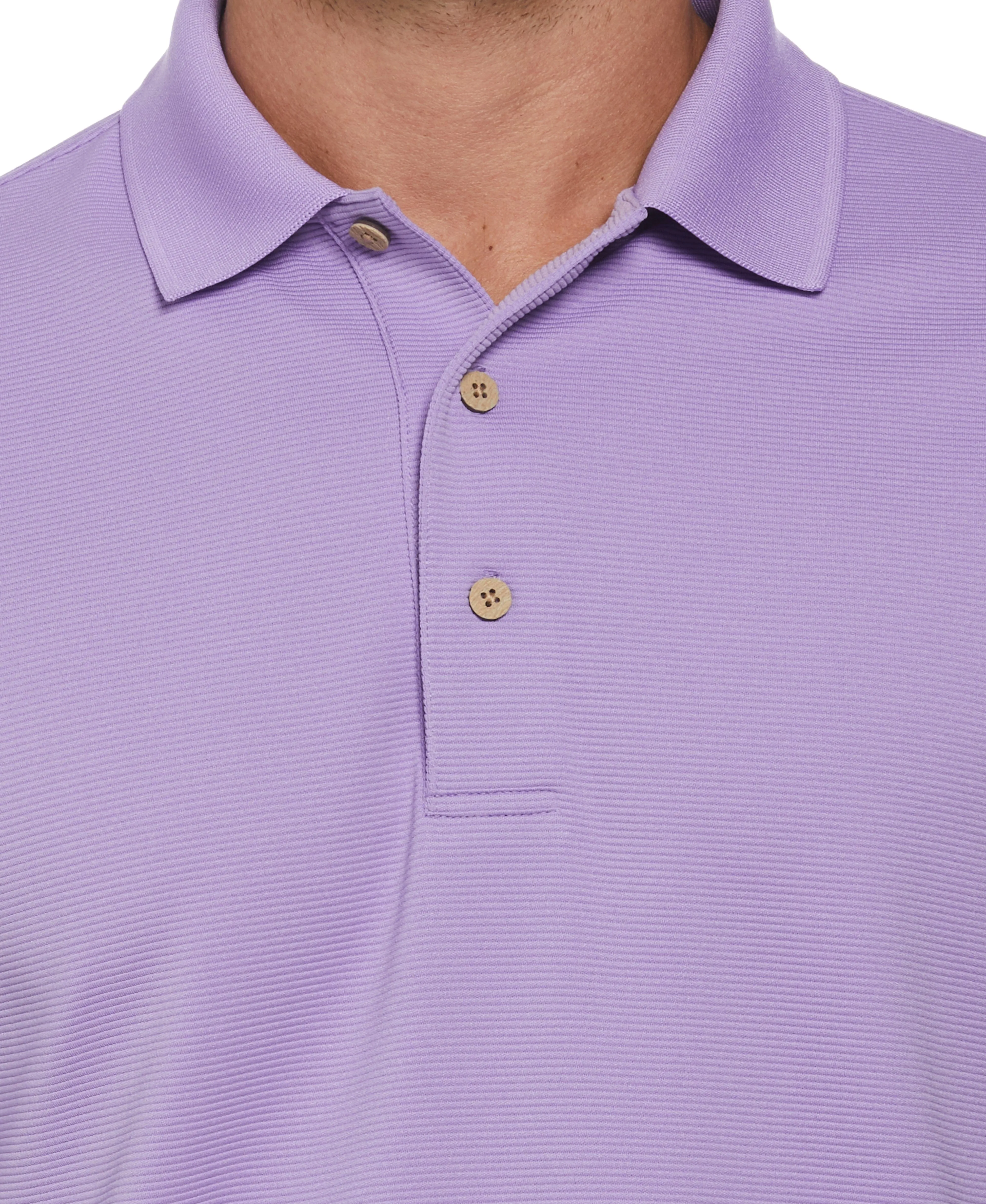 Big & Tall Solid Textured Polo sold by Cubavera product image thumbnail 3