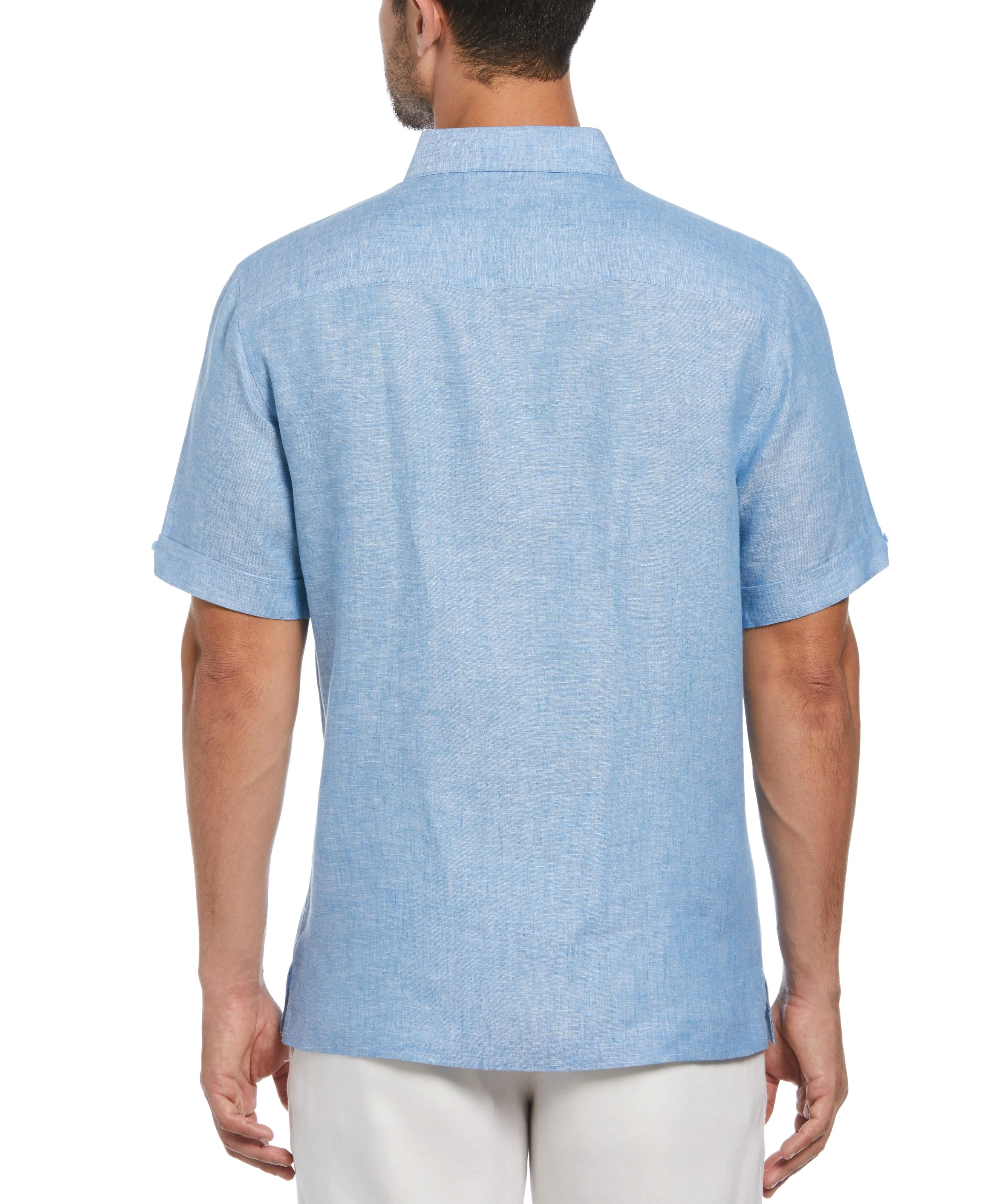 Big & Tall Classic Two-Tone Linen Shirt sold by Cubavera product image thumbnail 2