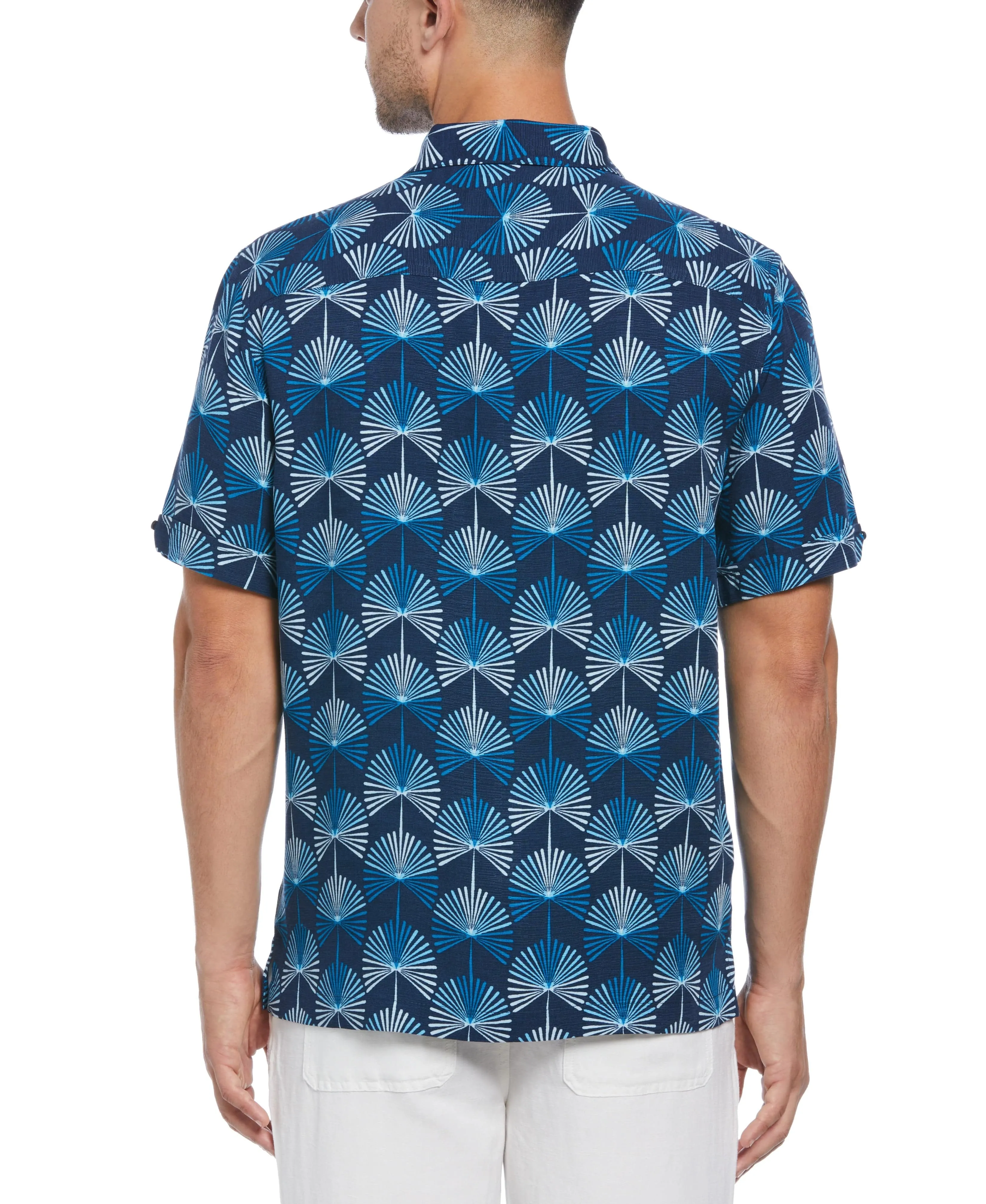 Geo Botanical Print Shirt sold by Cubavera product image thumbnail 2