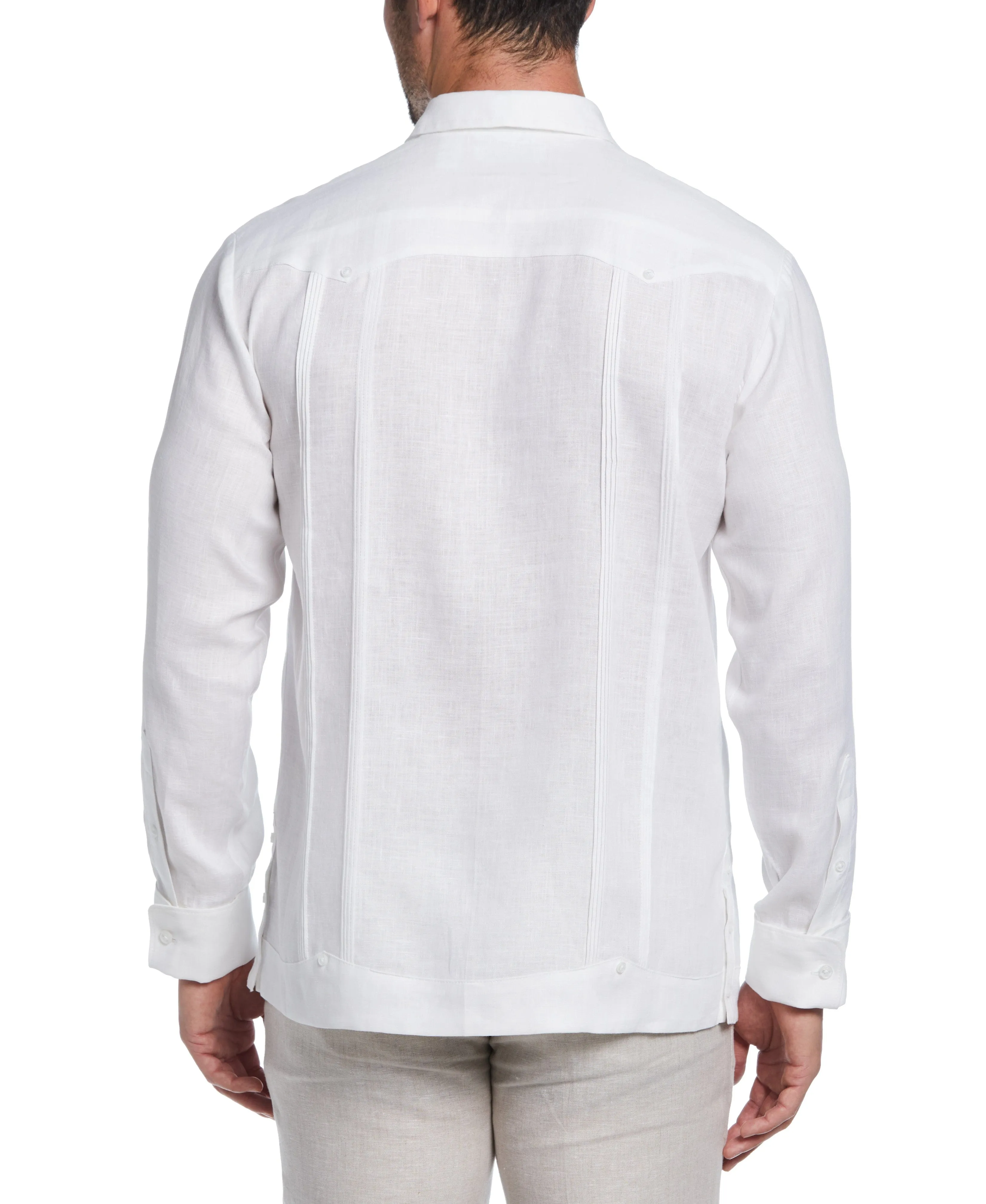 Linen Embroidered French Cuff Guayabera Shirt sold by Cubavera product image thumbnail 2