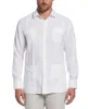 Linen Embroidered French Cuff Guayabera Shirt sold by Cubavera