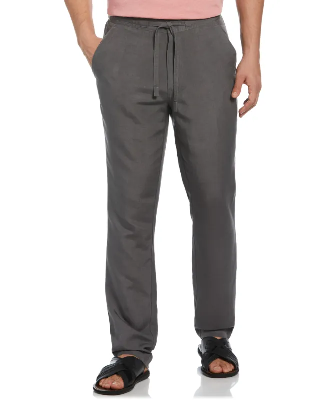 Linen-Blend Core Drawstring Pants sold by Cubavera