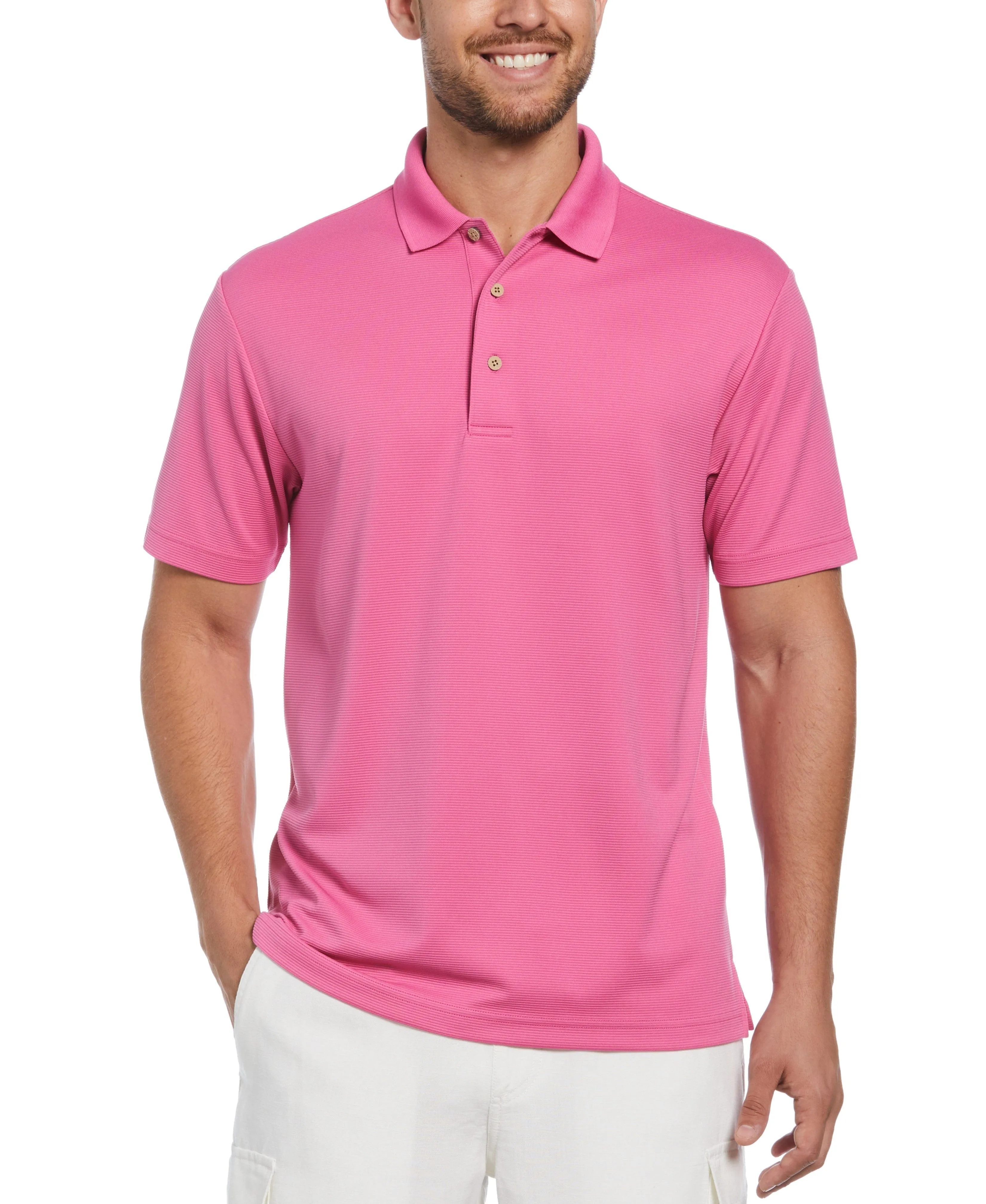 Big & Tall Solid Textured Polo sold by Cubavera