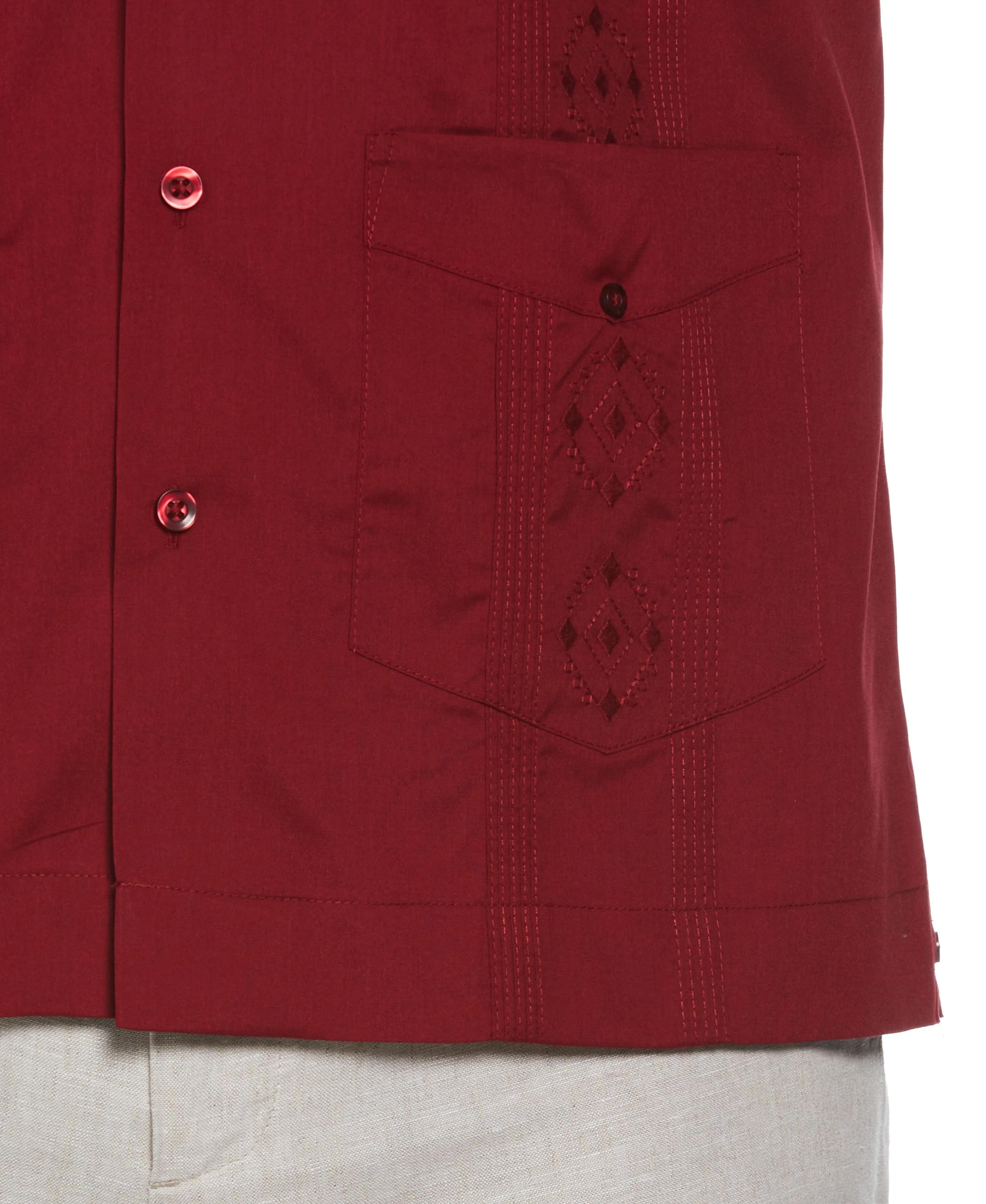 Big & Tall Authentic Embroidered Guayabera Shirt sold by Cubavera product image thumbnail 4