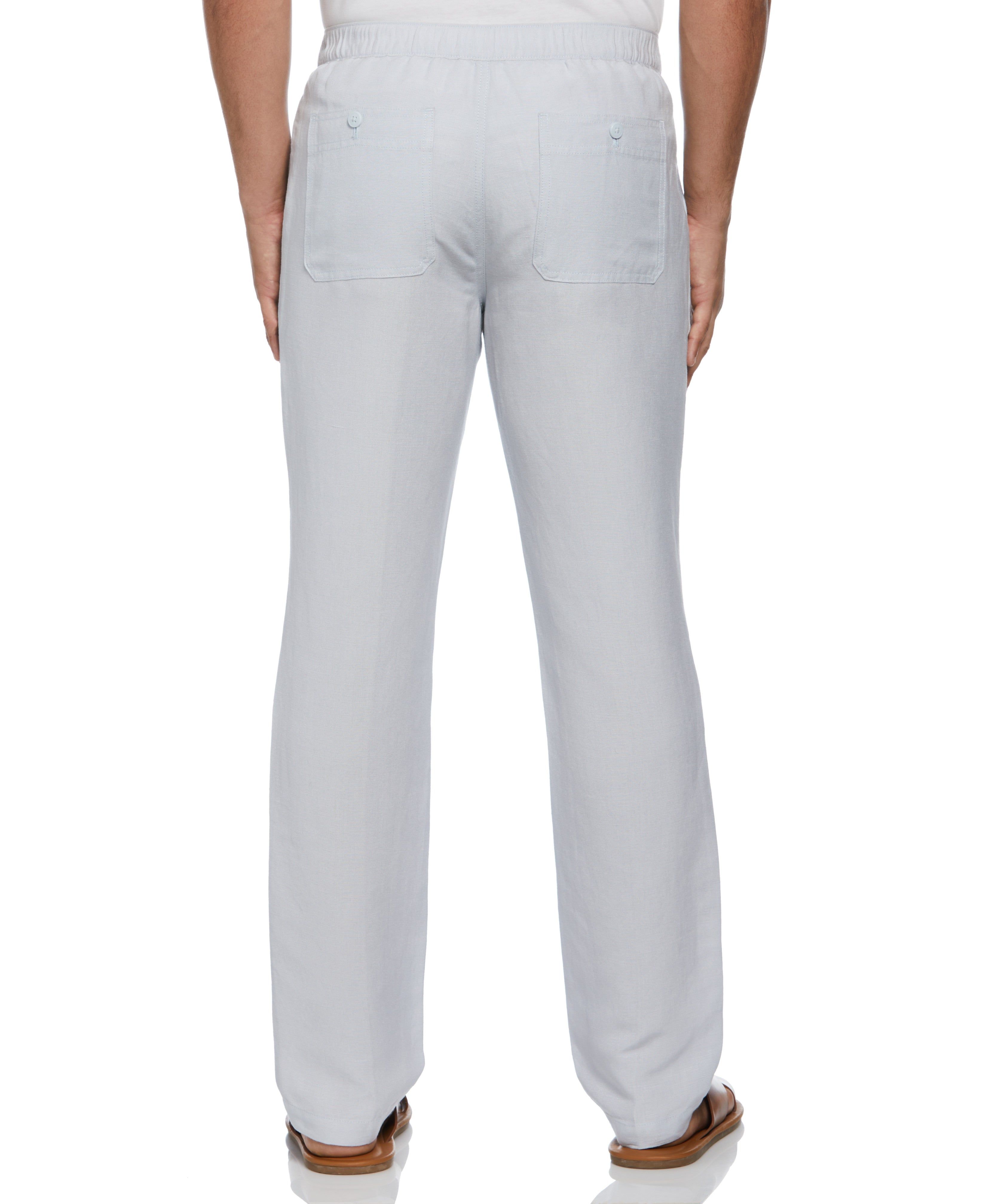 Linen-Blend Core Drawstring Pants sold by Cubavera product image thumbnail 2