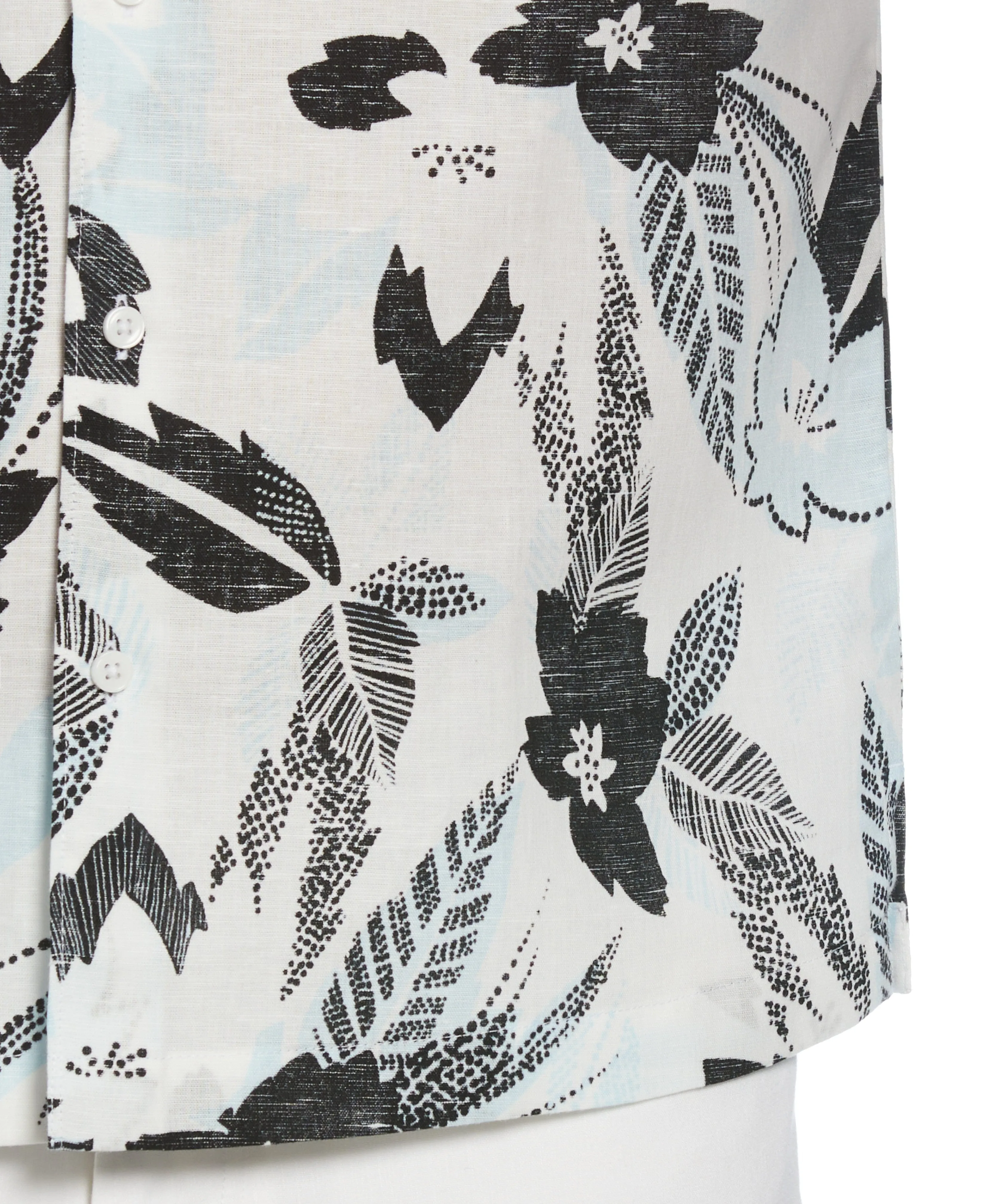 Linen Blend Abstract Floral Print Shirt sold by Cubavera product image thumbnail 5