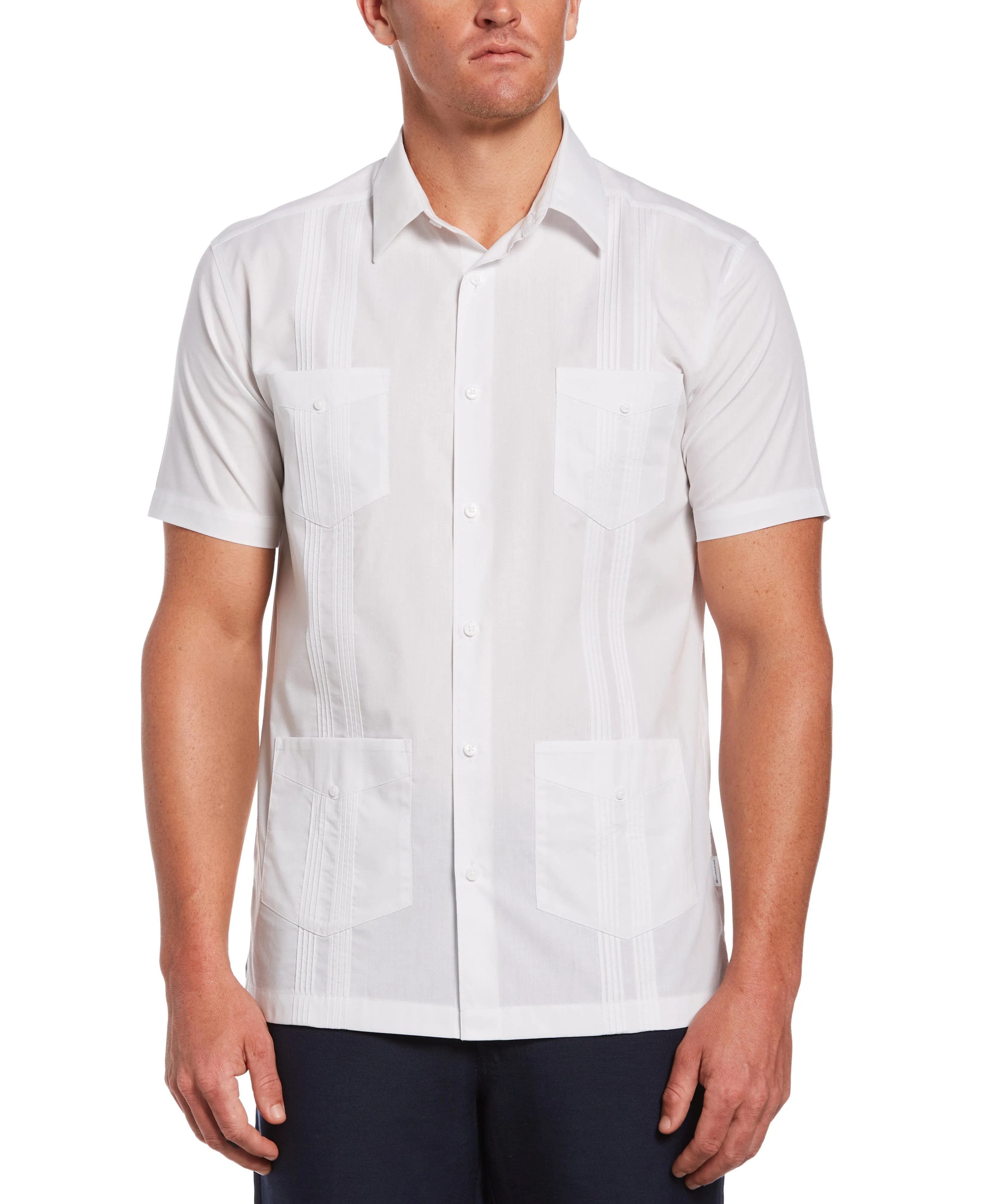Big & Tall Four Pocket Guayabera Shirt sold by Cubavera